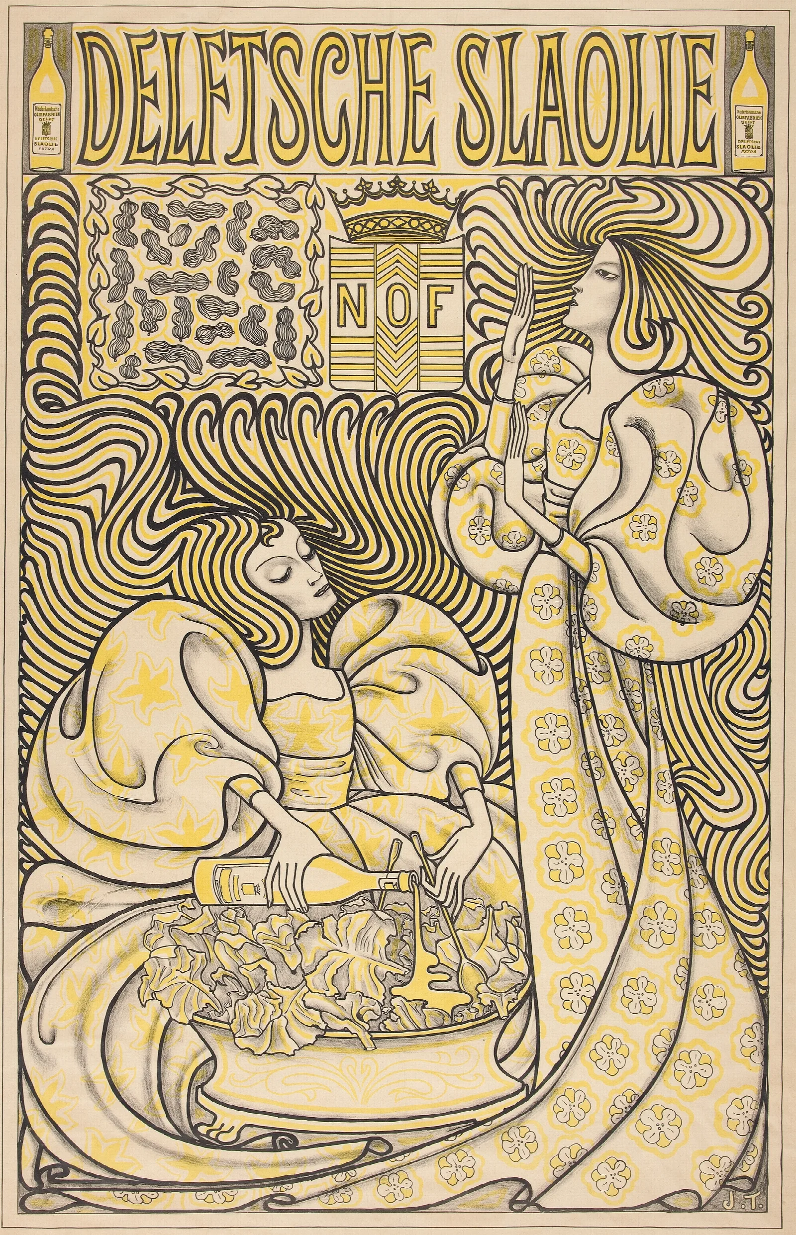 Delft Salad Oil Wall Art by Jan Toorop - Canvas Print