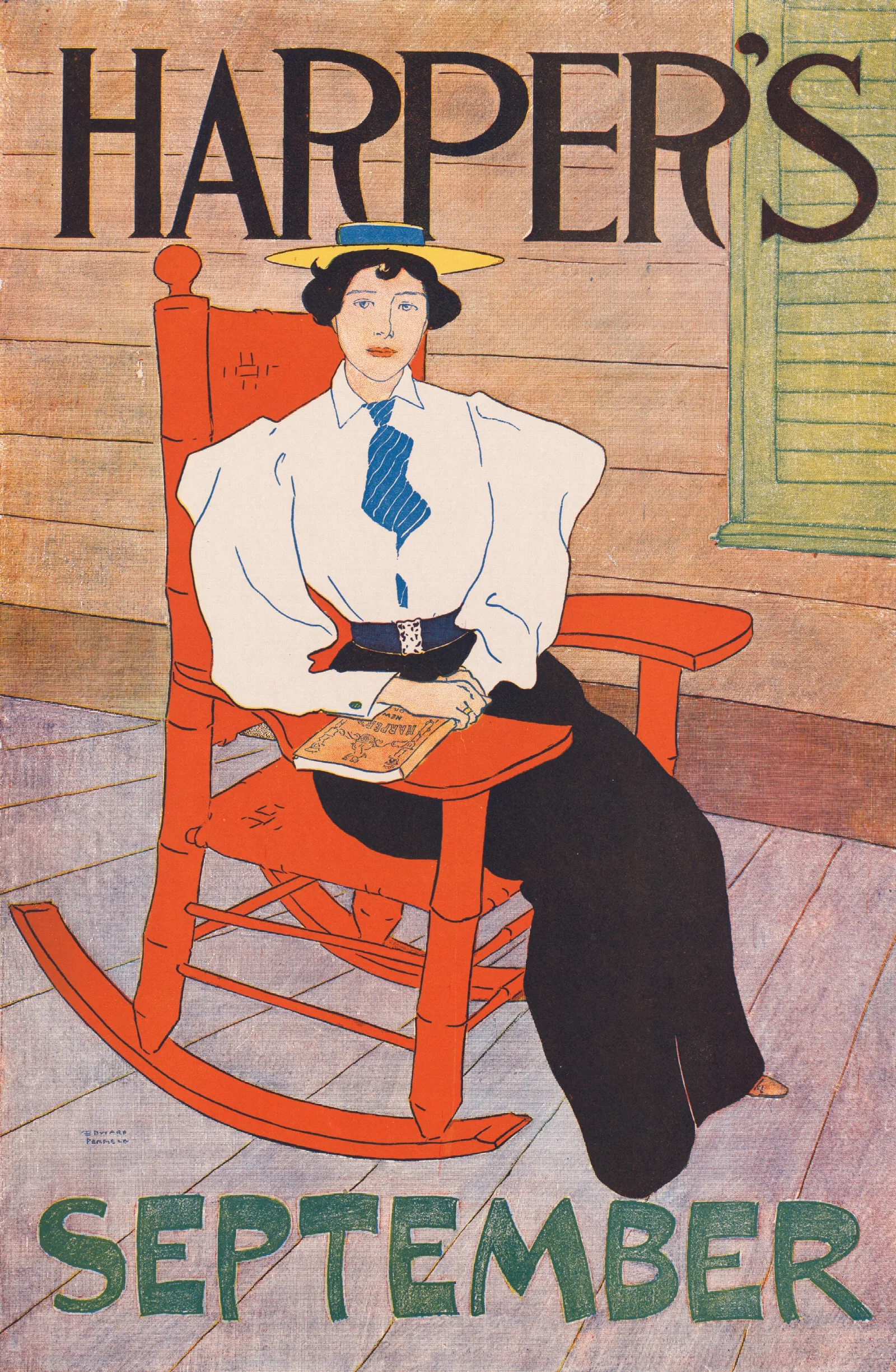 Harpers September 6 Wall Art by Edward Penfield - Canvas Print