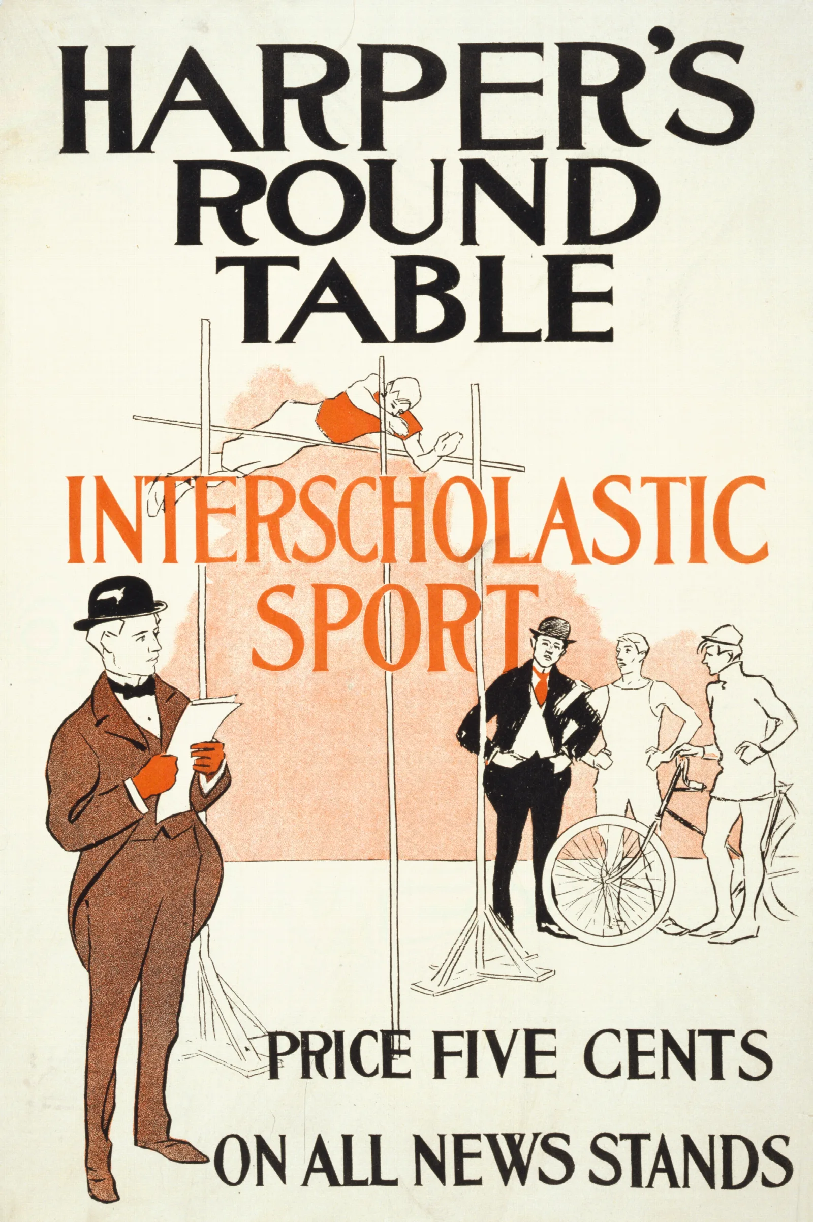 Harpers Round Table Interscholastic Sport Wall Art by Edward Penfield - Canvas Print