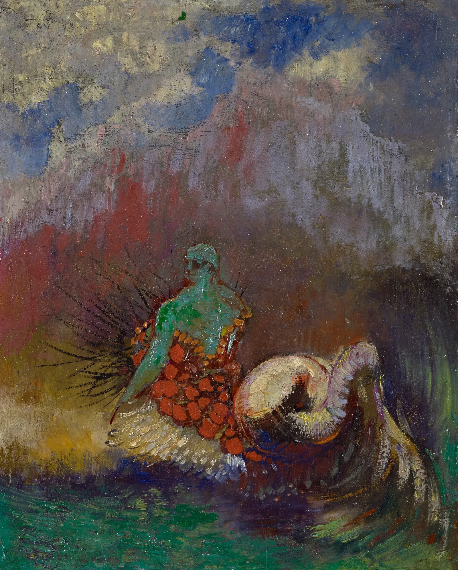 Siren Wall Art by Odilon Redon - Canvas Print
