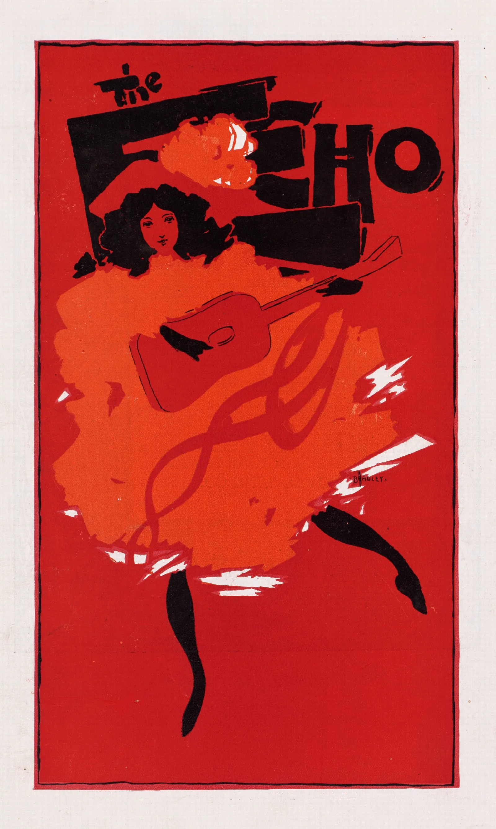 The Echo Chicago August 1 1895 Wall Art by Will Bradley - Canvas Print