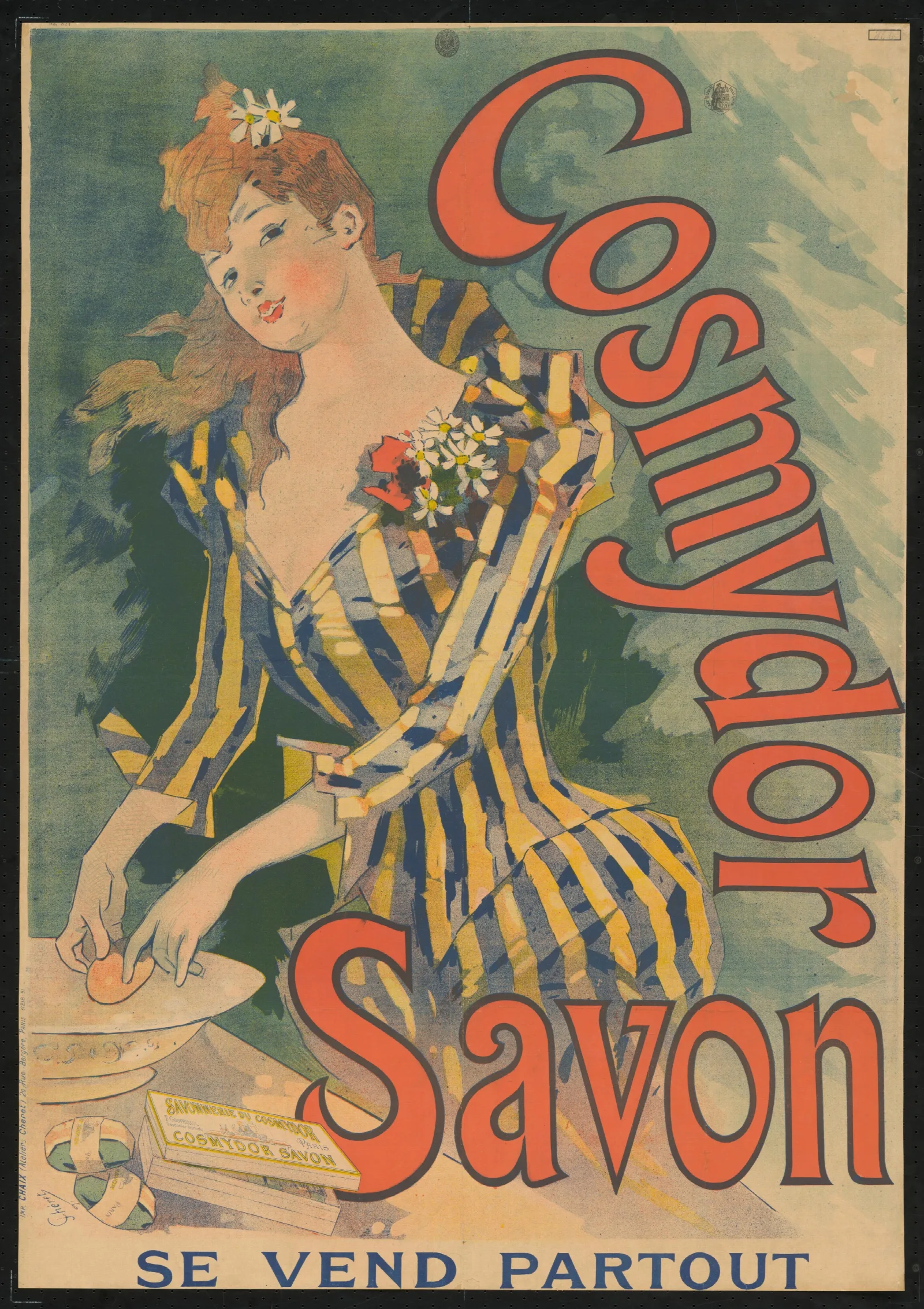 Cosmydor Savon Wall Art by Jules Chéret - Canvas Print
