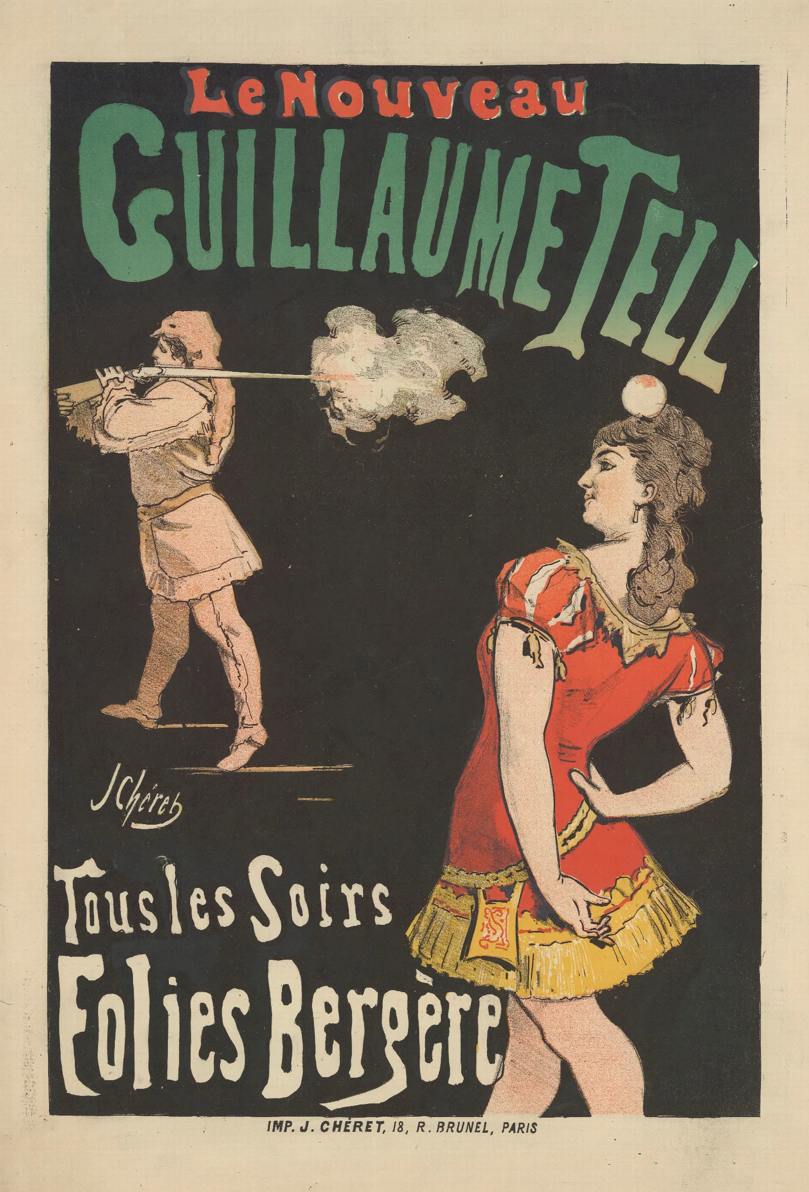 Le Nouveau Guillaume Tell Wall Art by Jules Chéret - Canvas Print