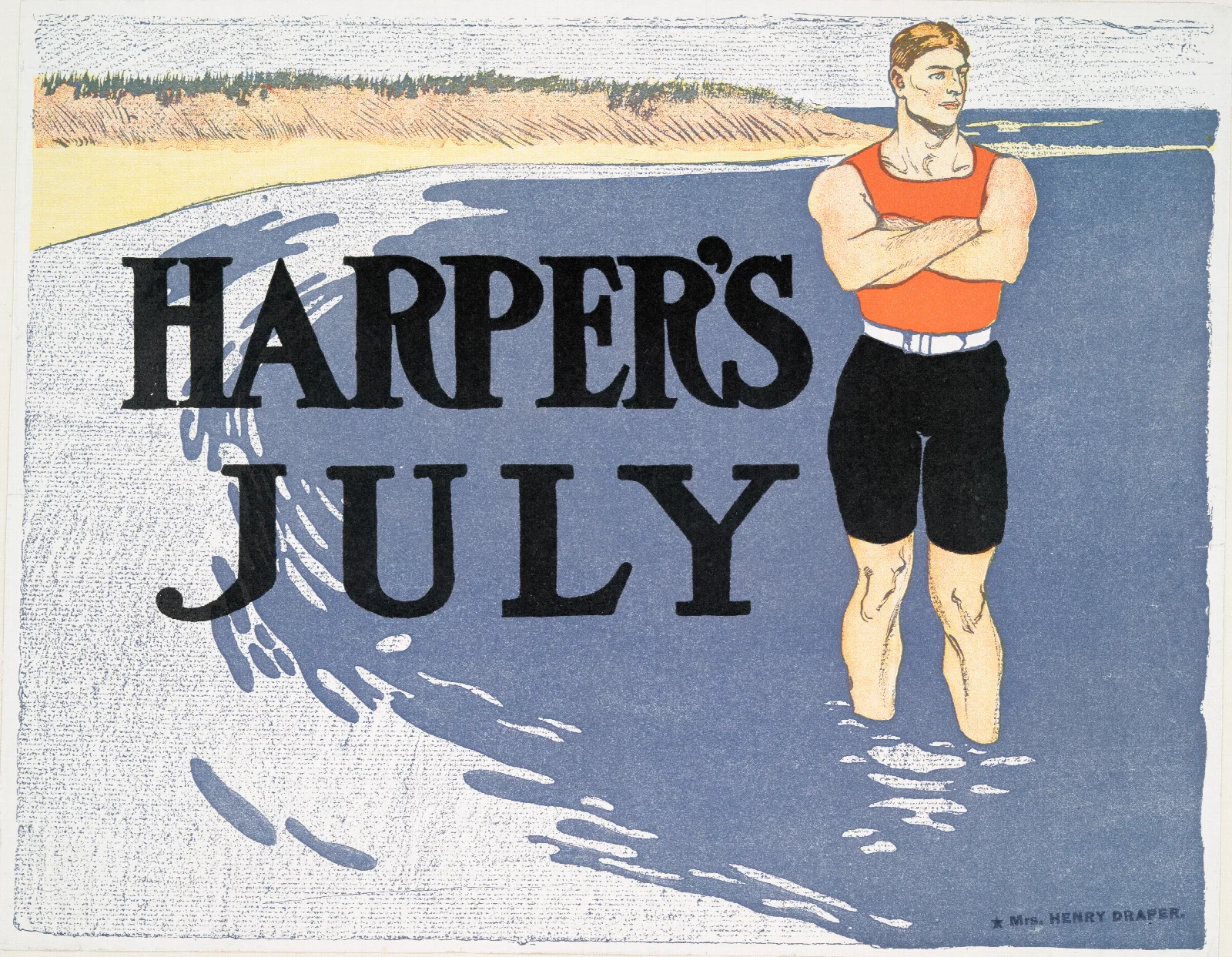 Harpers July 5 Wall Art by Edward Penfield - Canvas Print