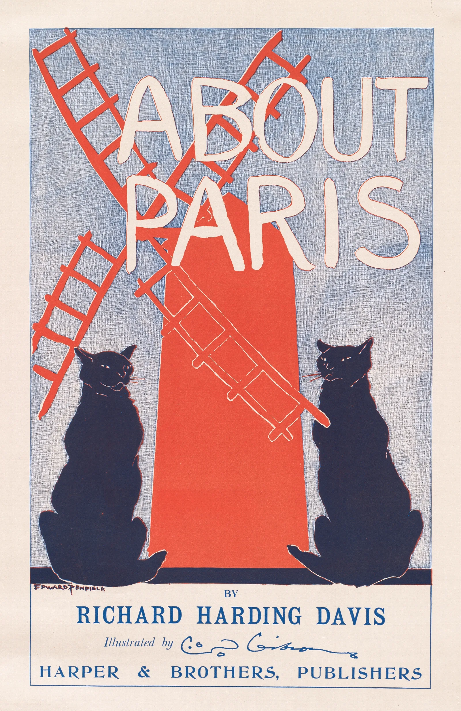 About Paris Wall Art by Edward Penfield - Canvas Print