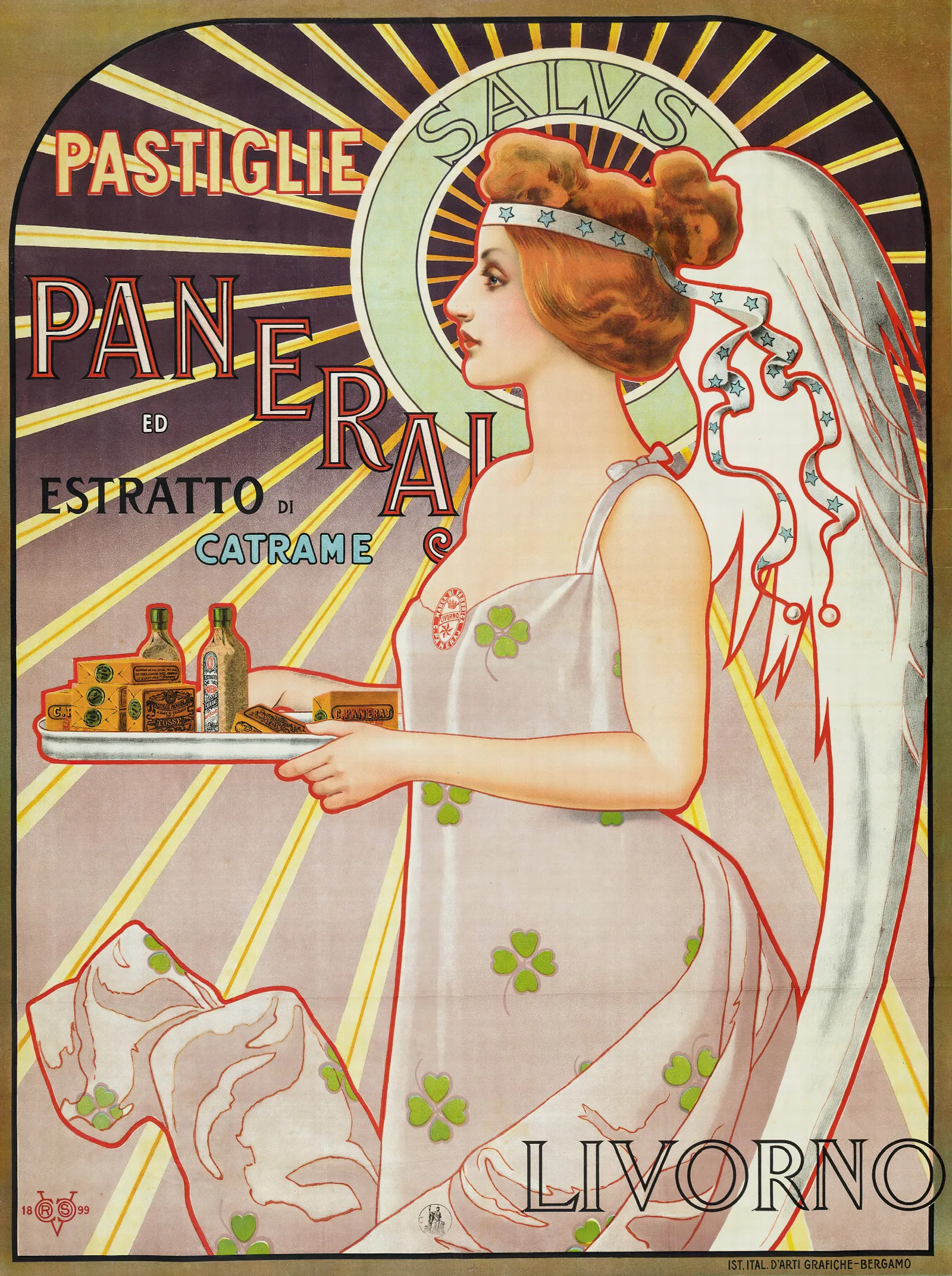 Pastiglie Paneraj Ed Estratto Di Catrame Livorno Wall Art by Vittorio Matteo Corcos - Canvas Print