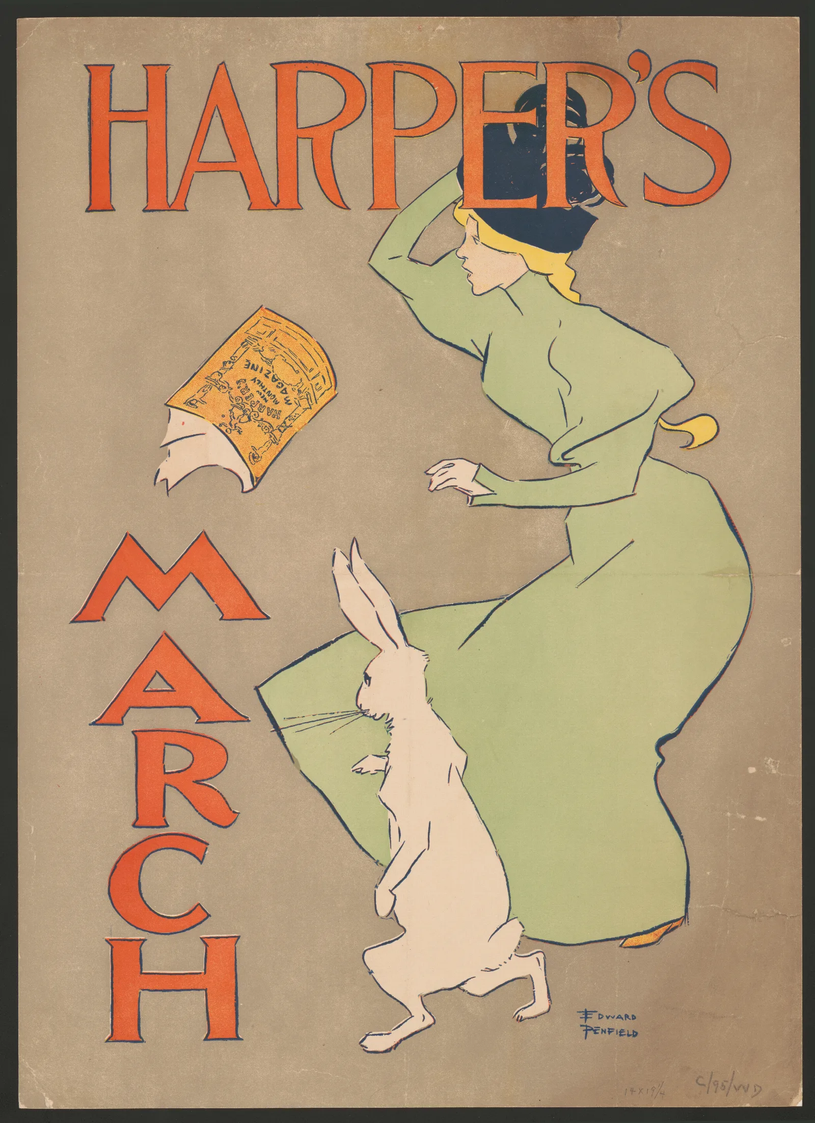 Harpers March 2 Wall Art by Edward Penfield - Canvas Print