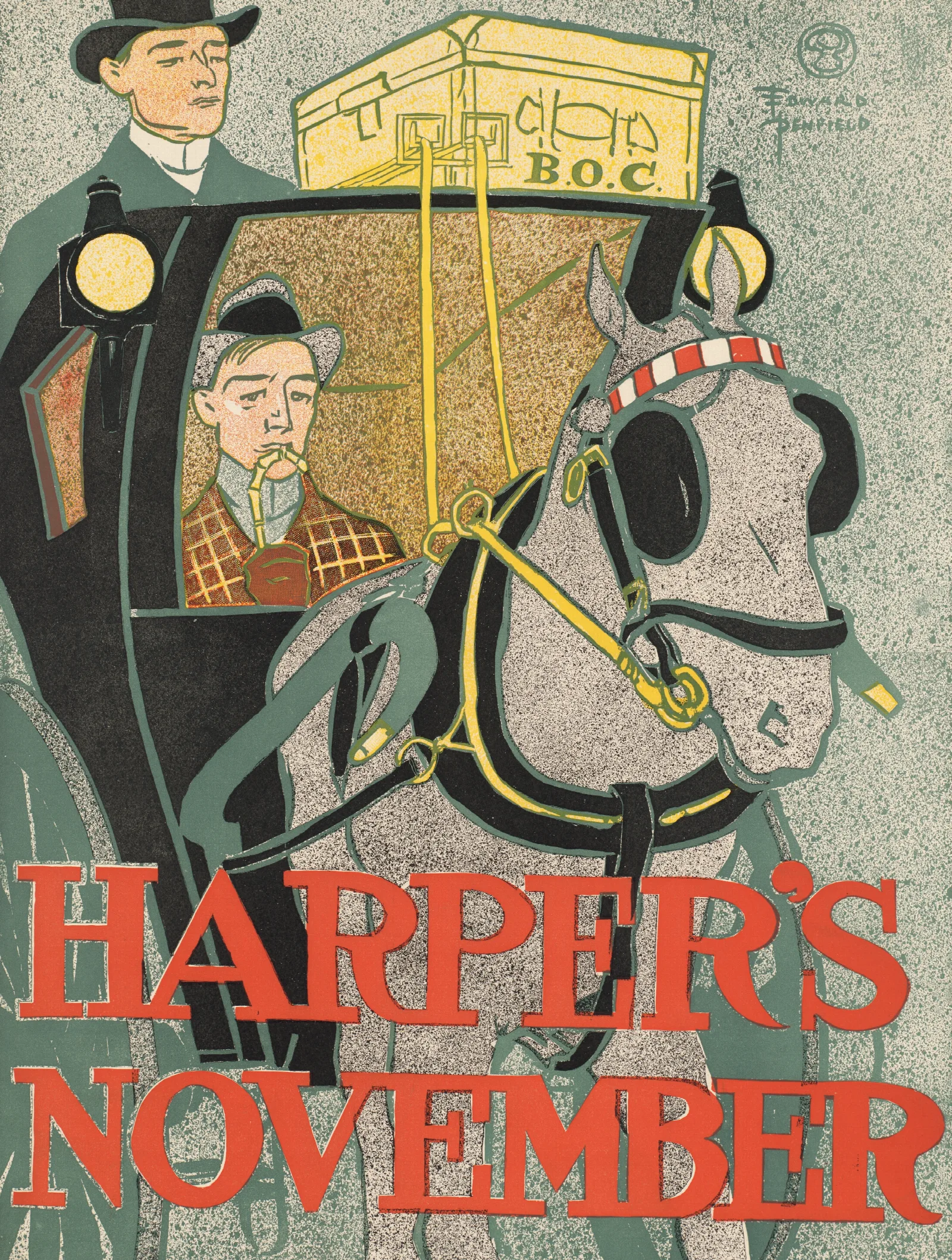 Harpers November 4 Wall Art by Edward Penfield - Canvas Print