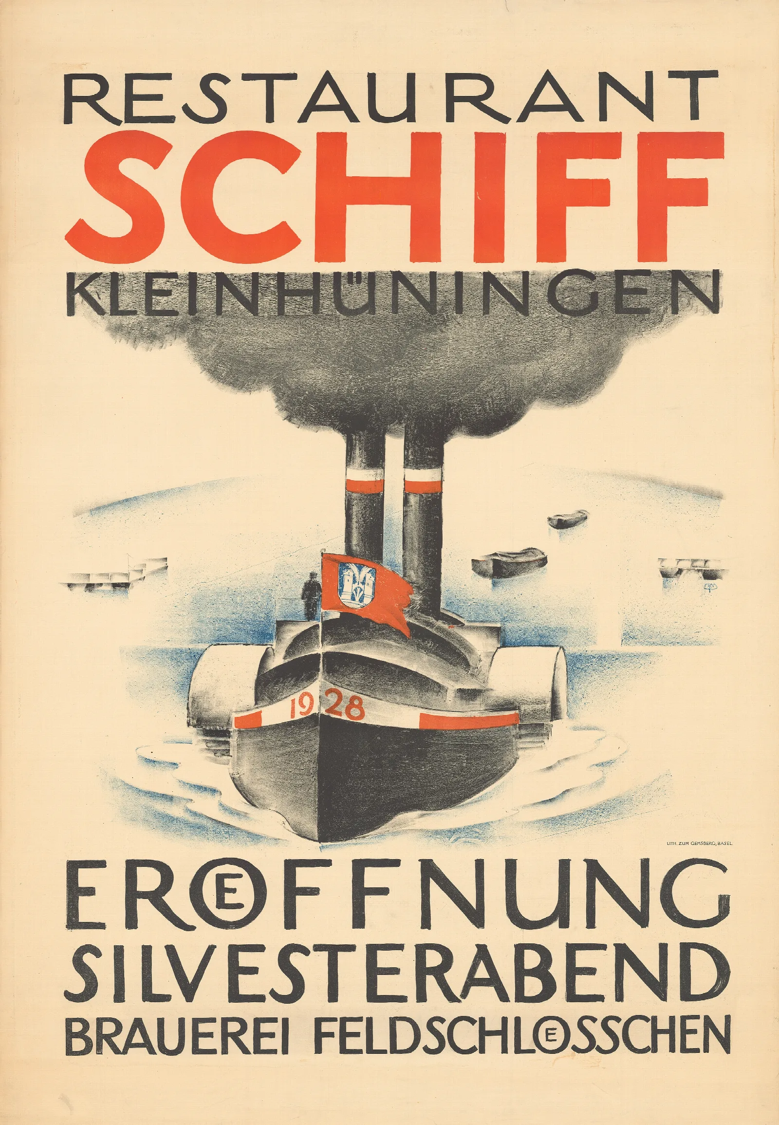 Restaurant Schiff Kleinhuningen Wall Art by Burkhard Mangold - Canvas Print