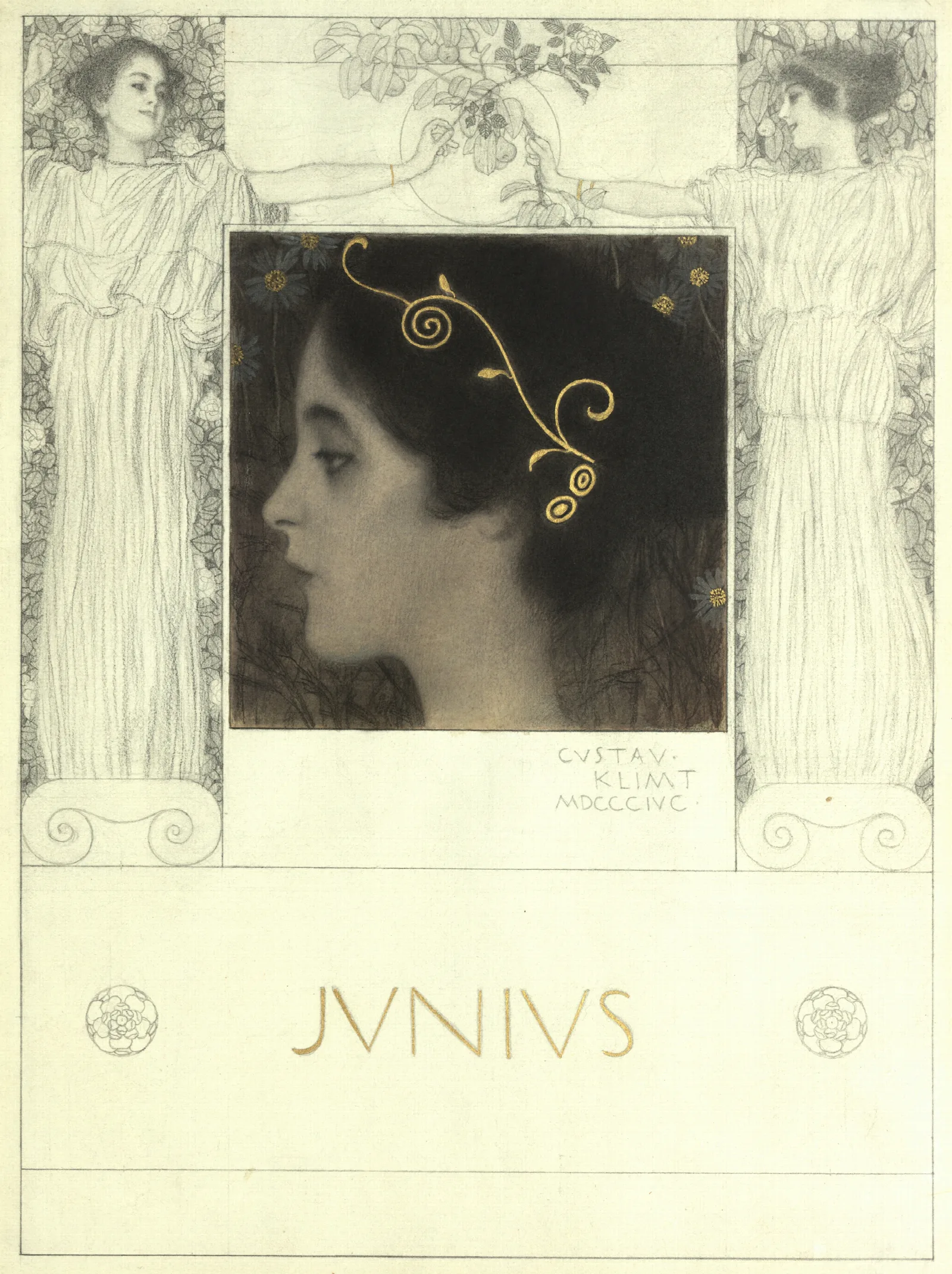 Junius Wall Art by Gustav Klimt - Canvas Print