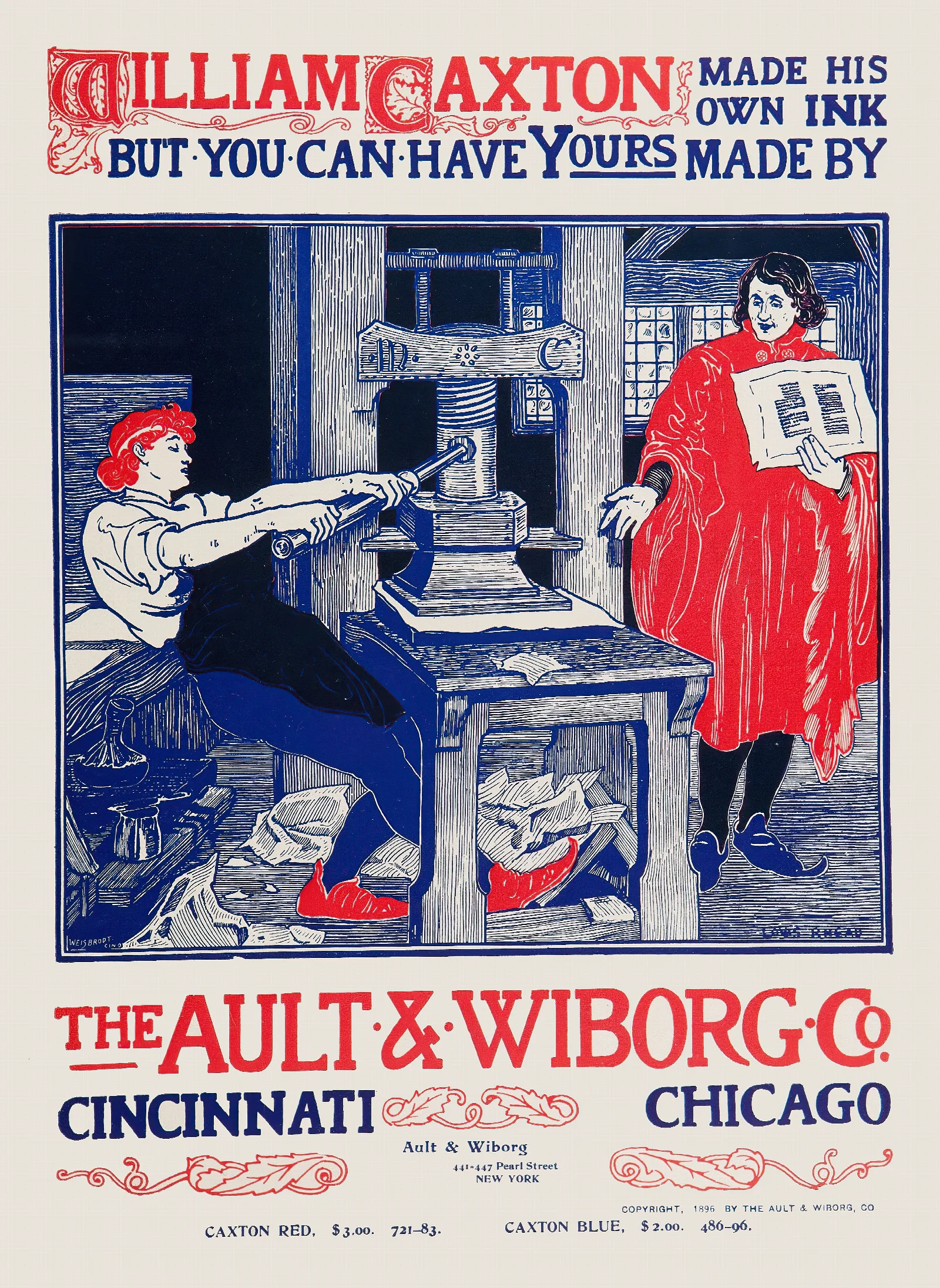 Ault And Wiborg Ad 111 Wall Art by Louis Rhead - Canvas Print