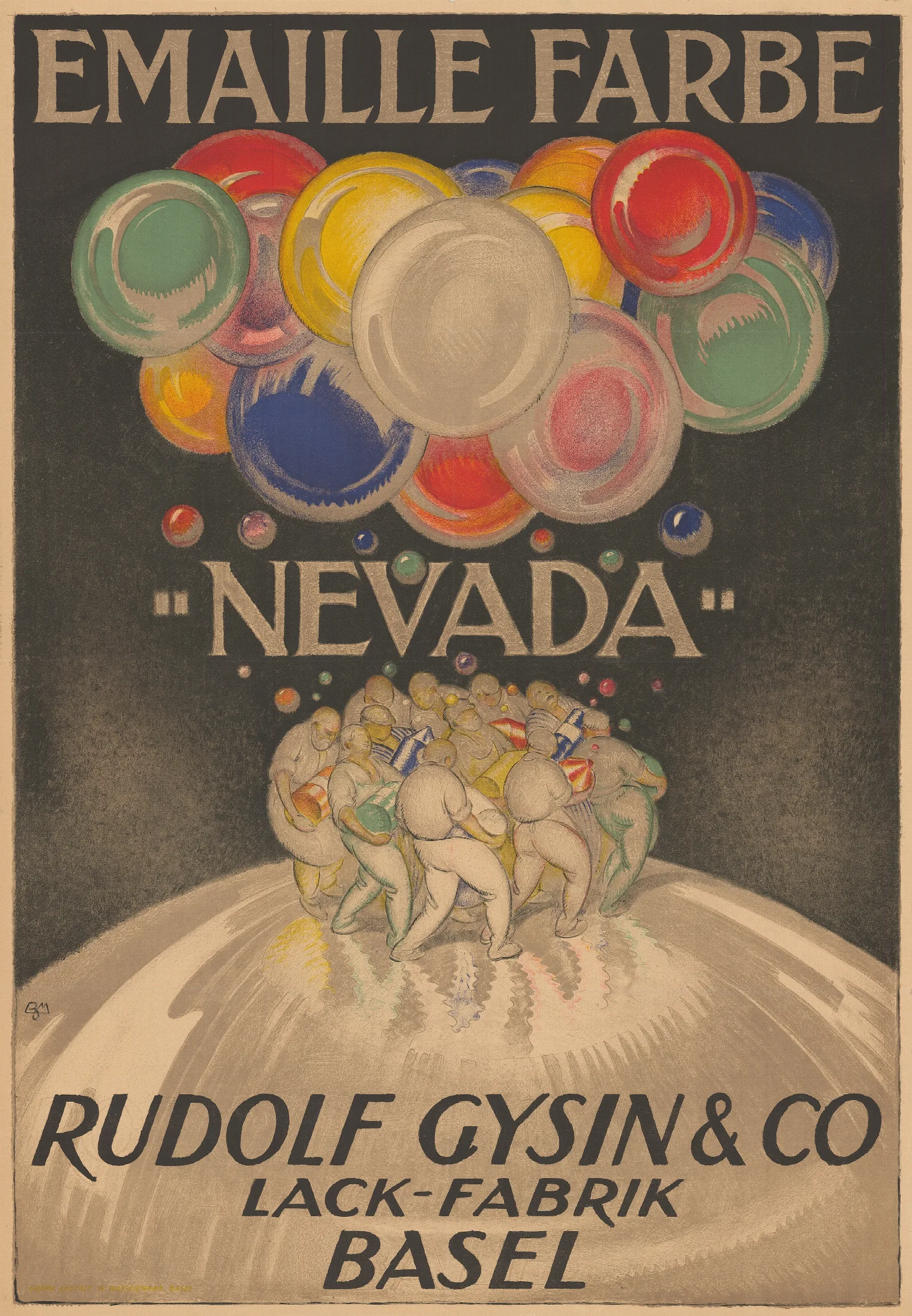 Emaille Farbe Nevada Rudolf Gysin Co Wall Art by Burkhard Mangold - Canvas Print