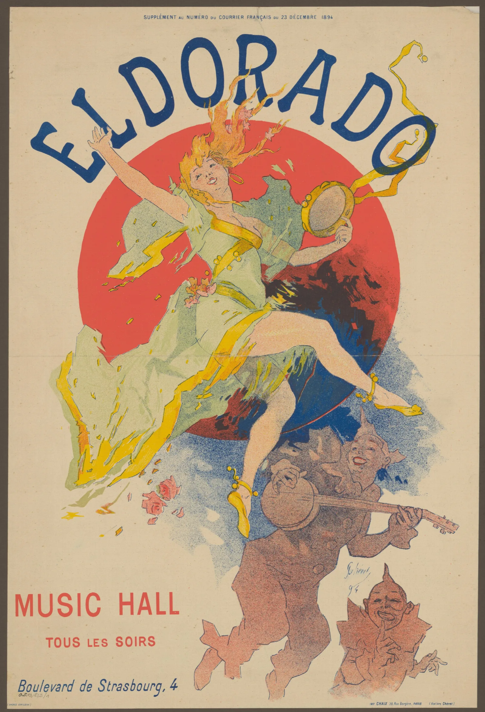 Eldorado 11 Wall Art by Jules Chéret - Canvas Print