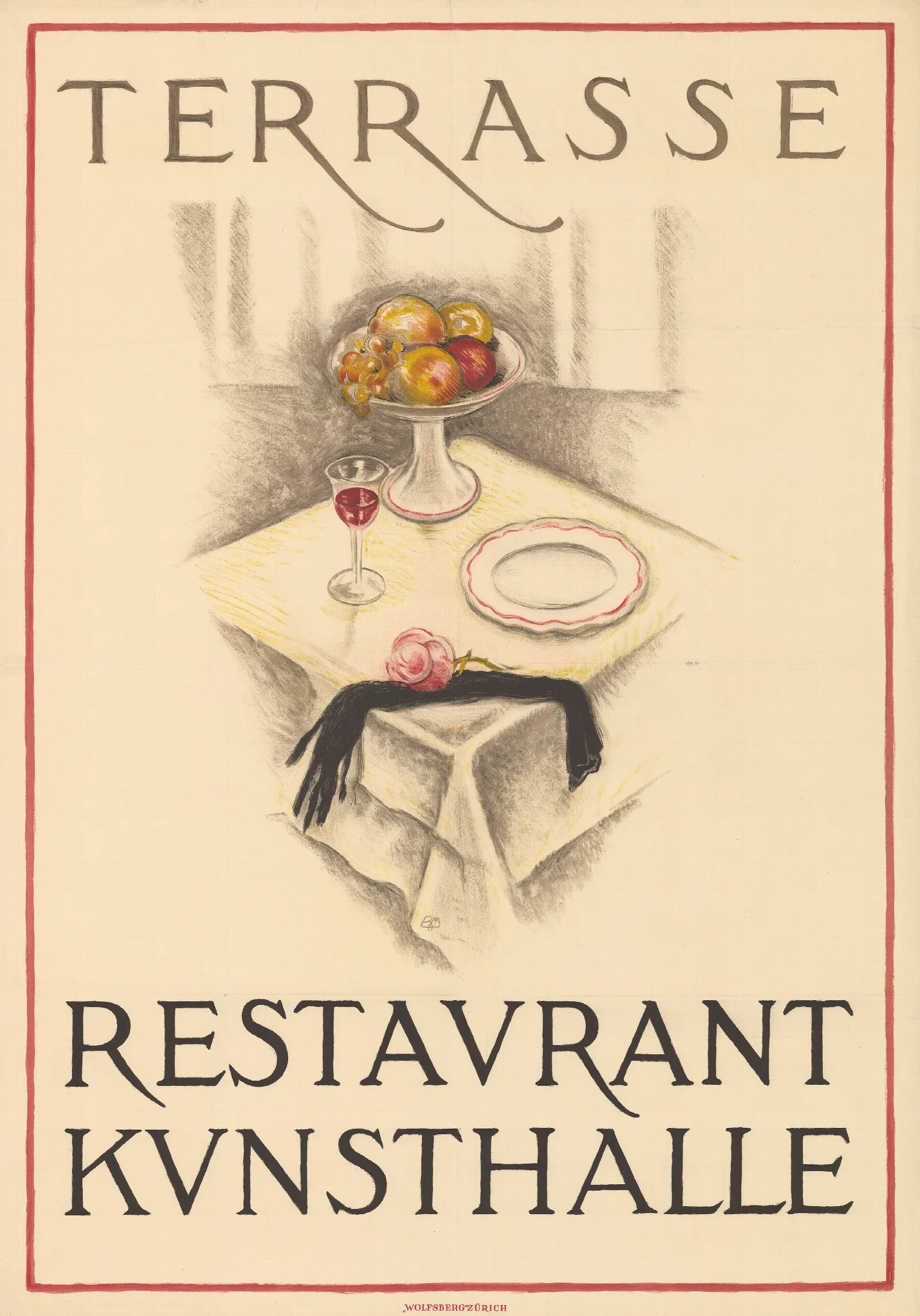 Terrasse Restaurant Kunsthalle Wall Art by Burkhard Mangold - Canvas Print