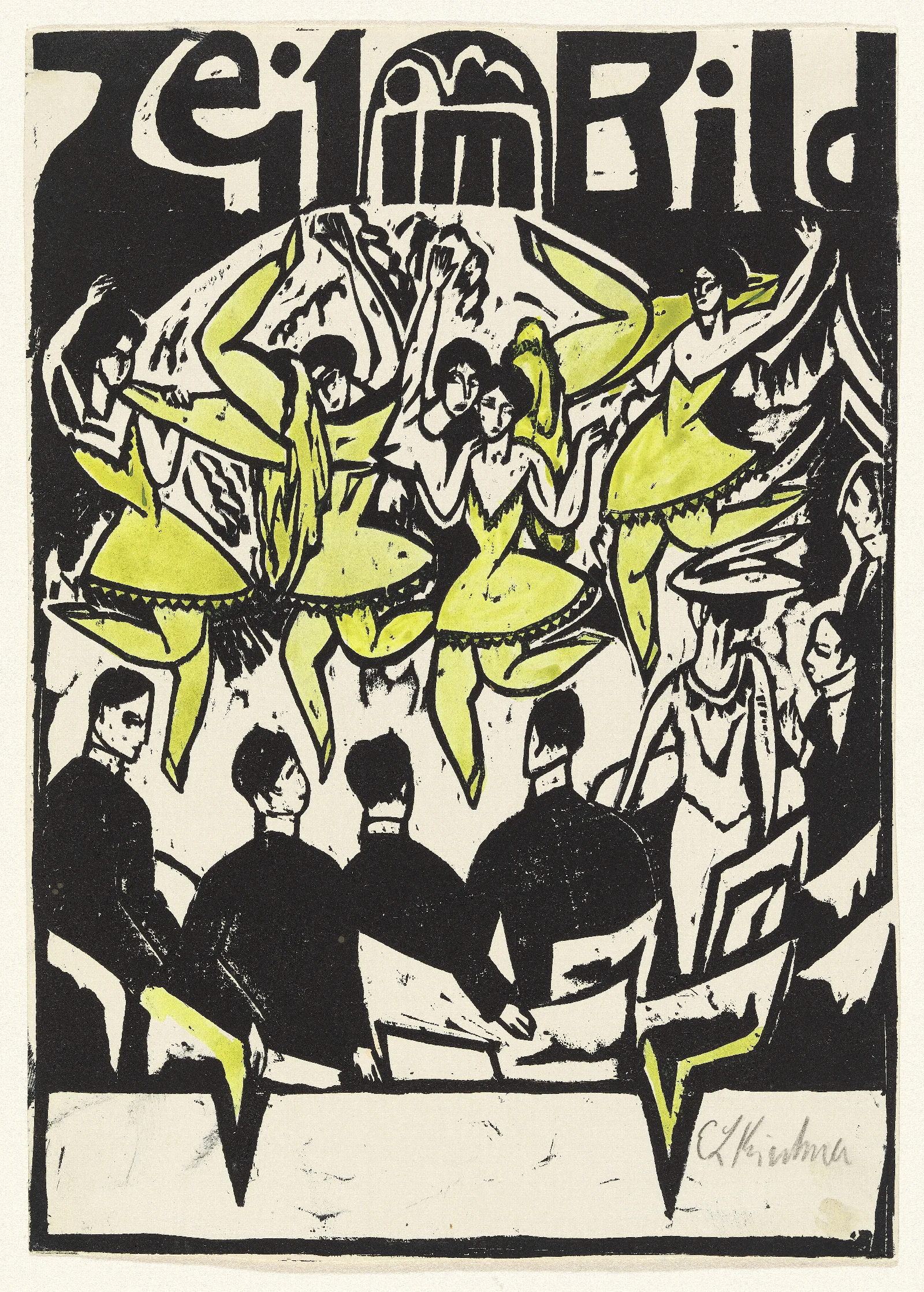 Dancers At The Ice Palace Wall Art by Ernst Ludwig Kirchner - Canvas Print
