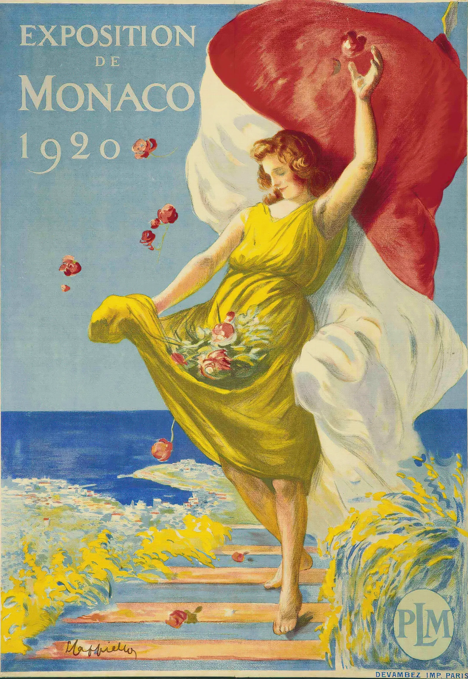 Exposition De Monaco Wall Art by Leonetto Cappiello - Canvas Print