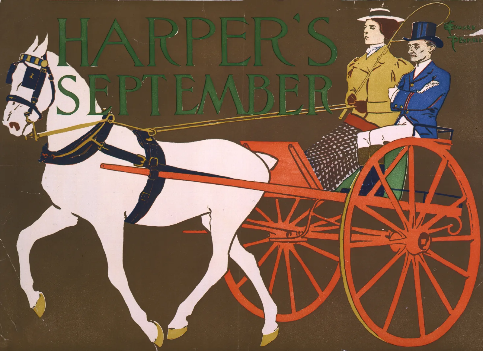 Harpers September 8 Wall Art by Edward Penfield - Canvas Print