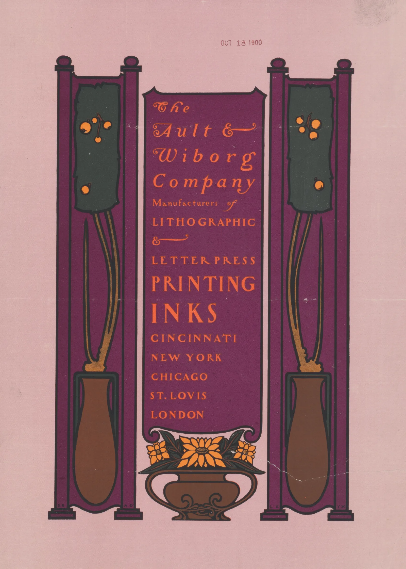 Ault And Wiborg Ad 134 Wall Art by Will Bradley - Canvas Print
