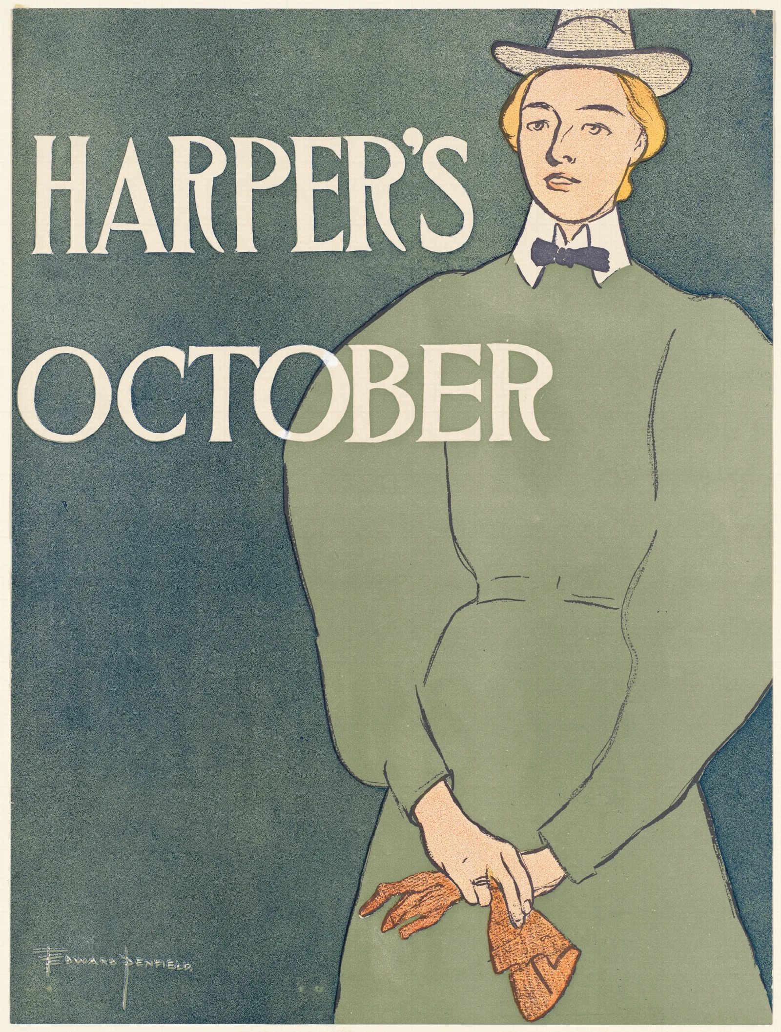 Harpers October 4 Wall Art by Edward Penfield - Canvas Print