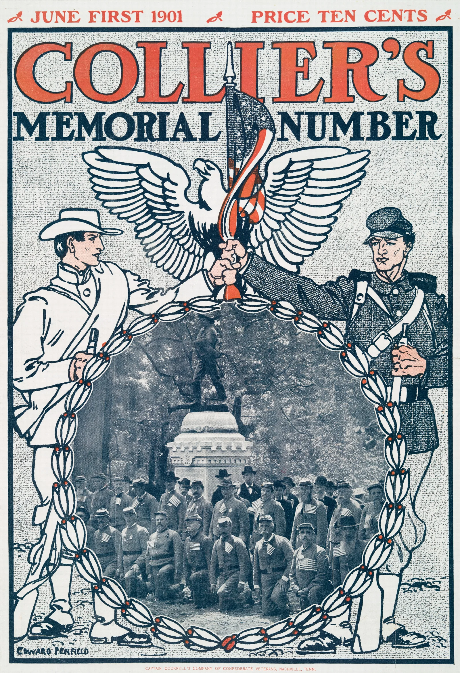 Colliers Memorial Number Wall Art by Edward Penfield - Canvas Print