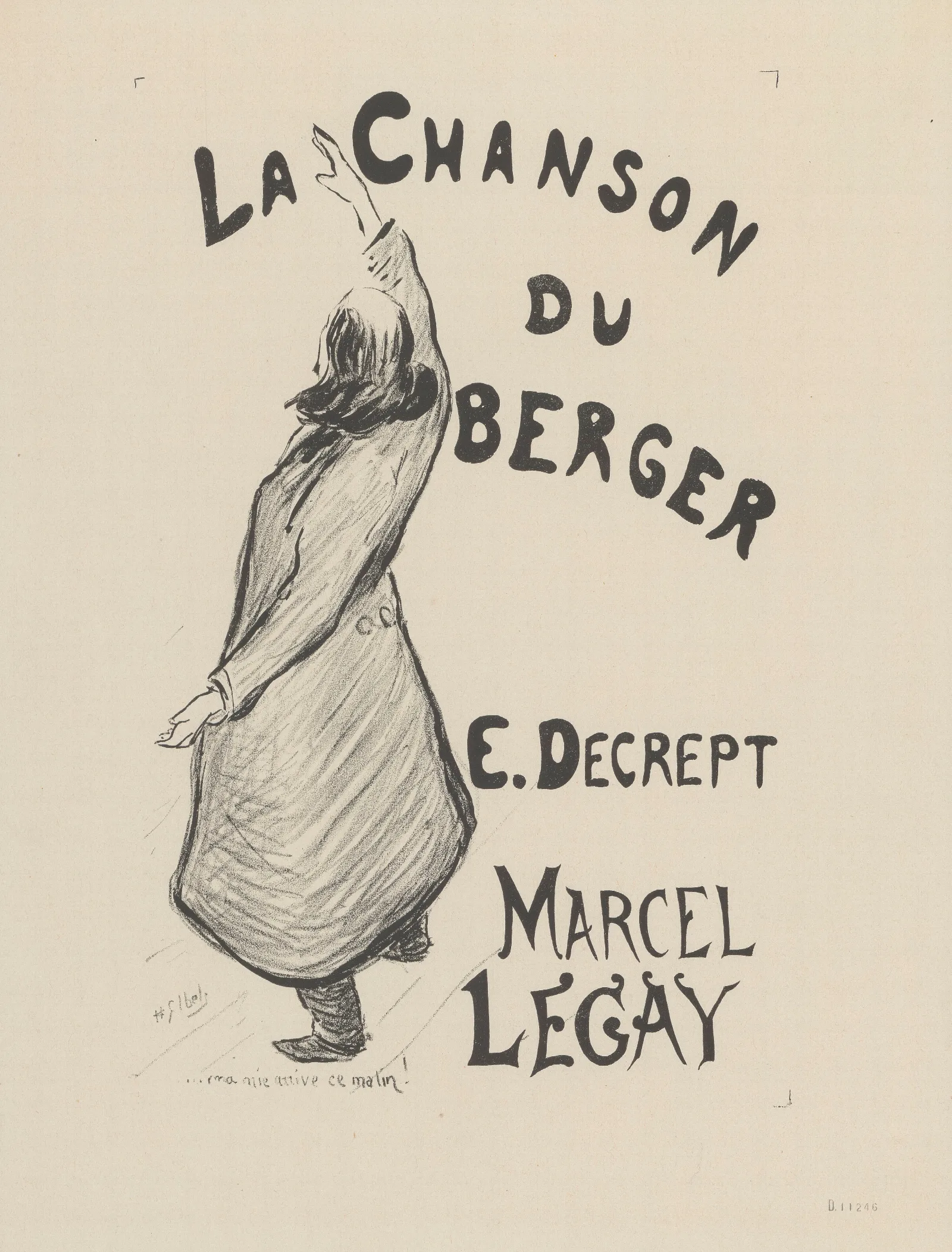La Chanson Du Berger Wall Art by Henri-Gabriel Ibels - Canvas Print