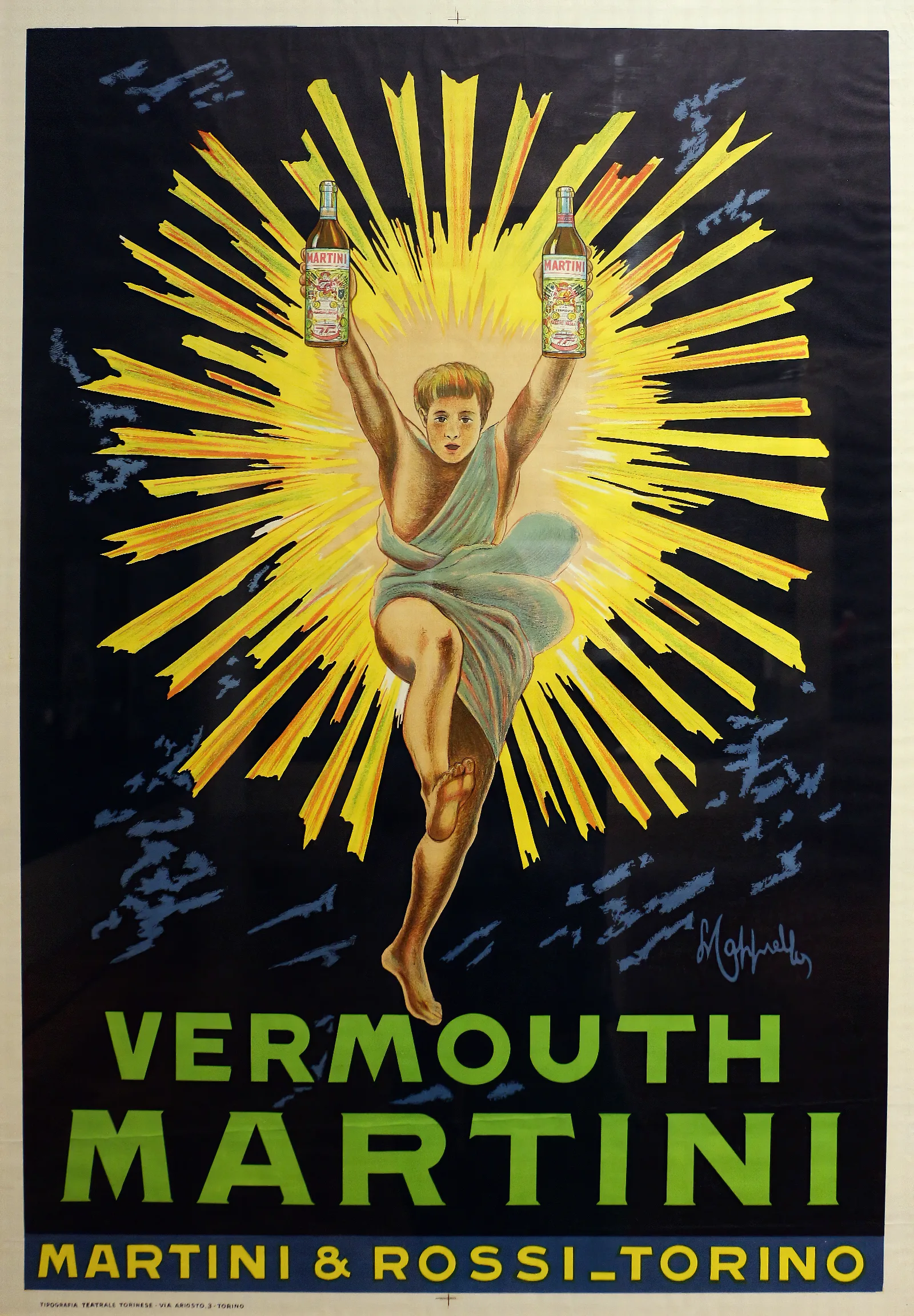 Vermouth Martini Wall Art by Leonetto Cappiello - Canvas Print