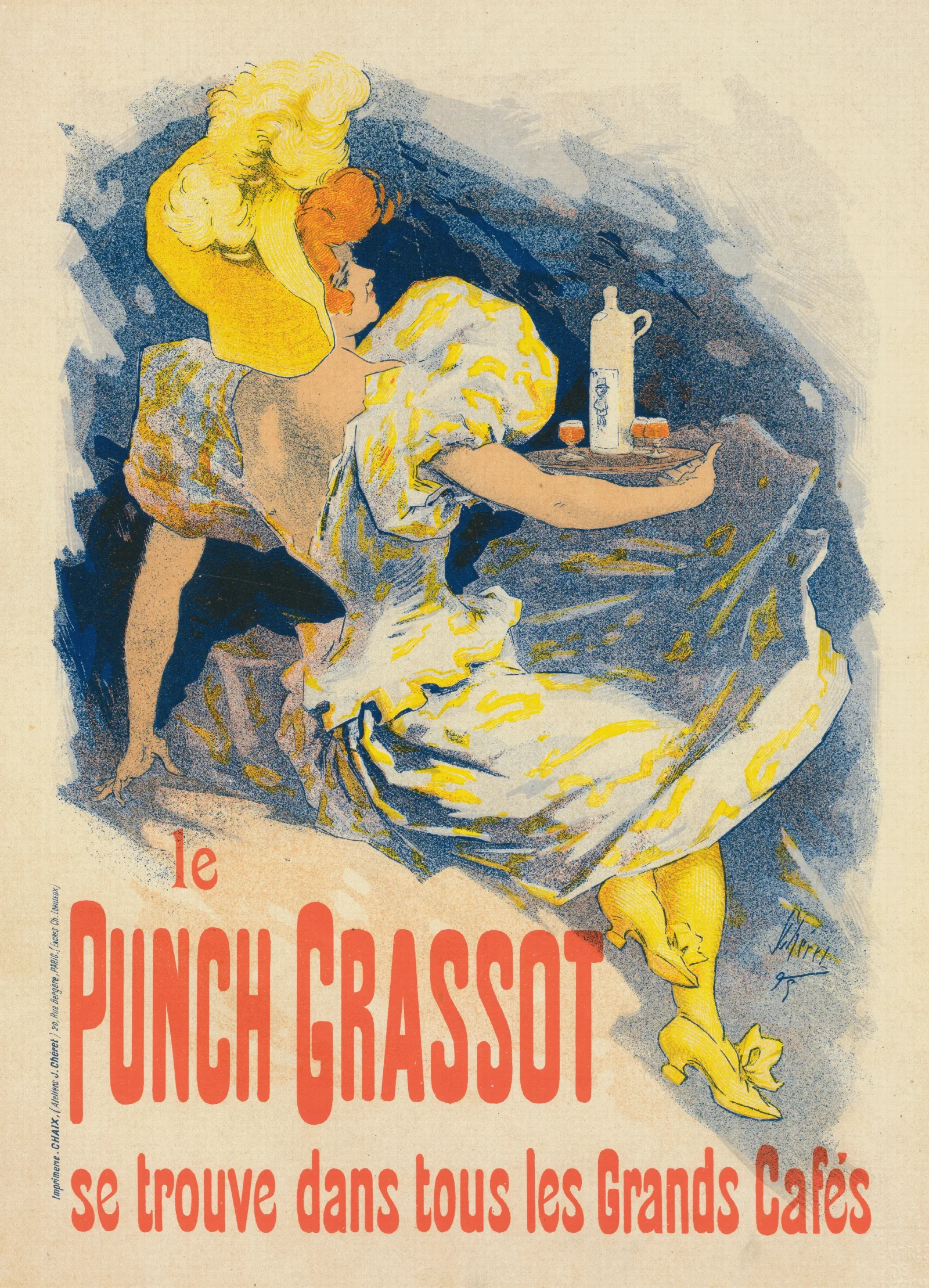 Punch Grassot Wall Art by Jules Chéret - Canvas Print