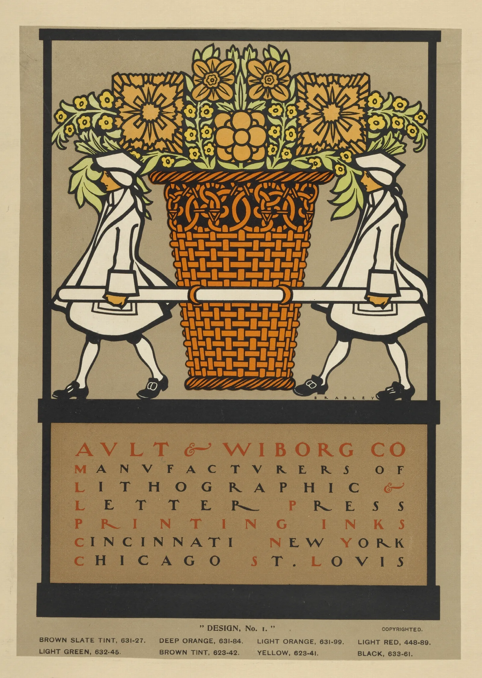 Ault And Wiborg Ad 131 Wall Art by Will Bradley - Canvas Print