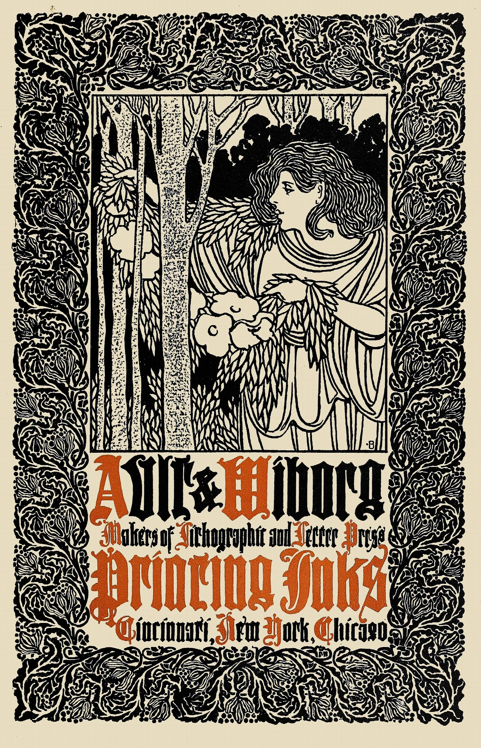 Ault And Wiborg Ad 055 Wall Art by Will Bradley - Canvas Print