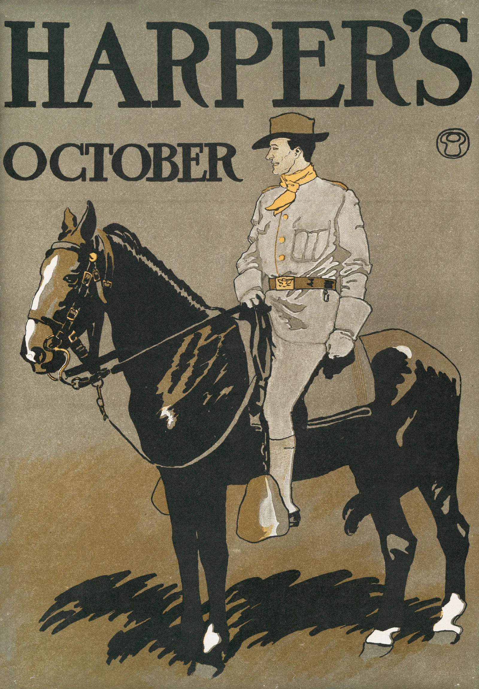 Harpers October 6 Wall Art by Edward Penfield - Canvas Print