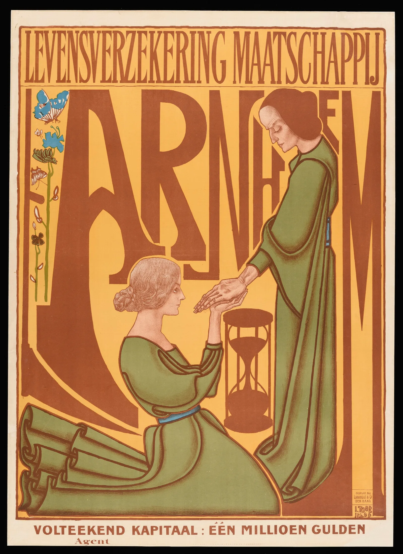 Arnhem Levensverzekering Maatschappij Wall Art by Jan Toorop - Canvas Print