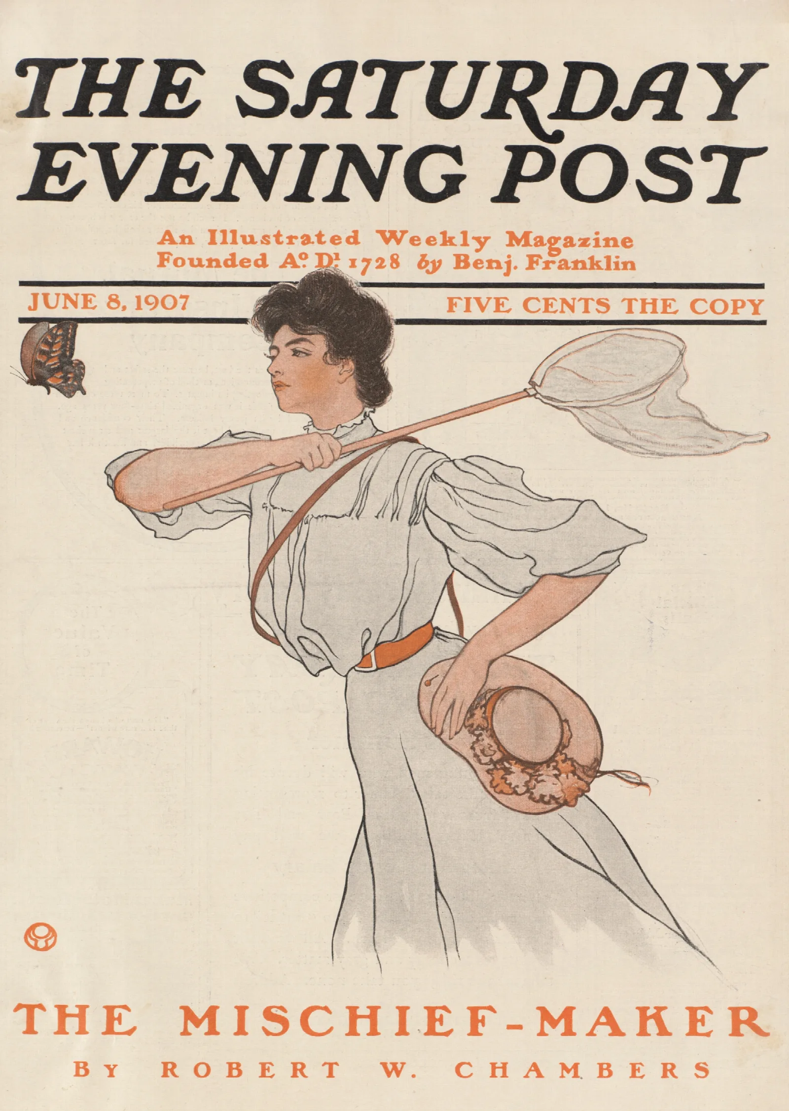 The Saturday Evening Post June 8 1907 Wall Art by Edward Penfield - Canvas Print