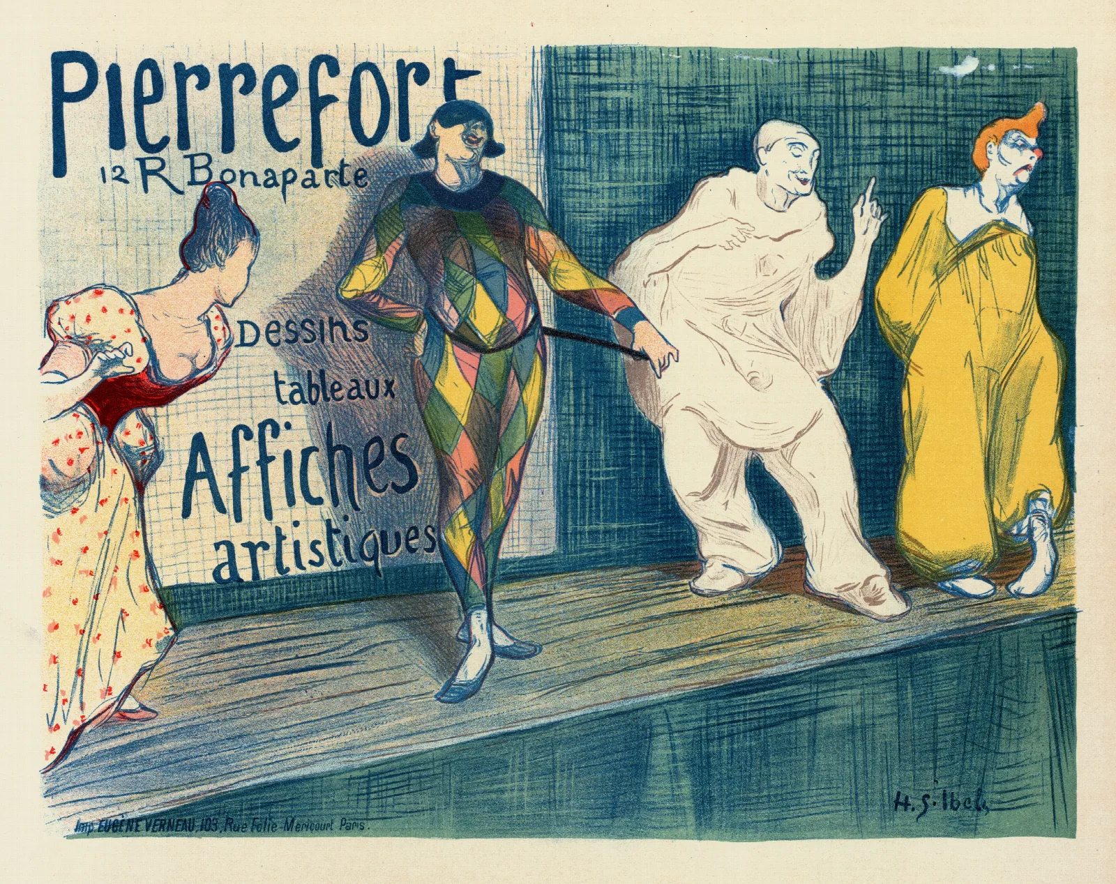 Affiches Artistiques Pierrefort Wall Art by Henri-Gabriel Ibels - Canvas Print