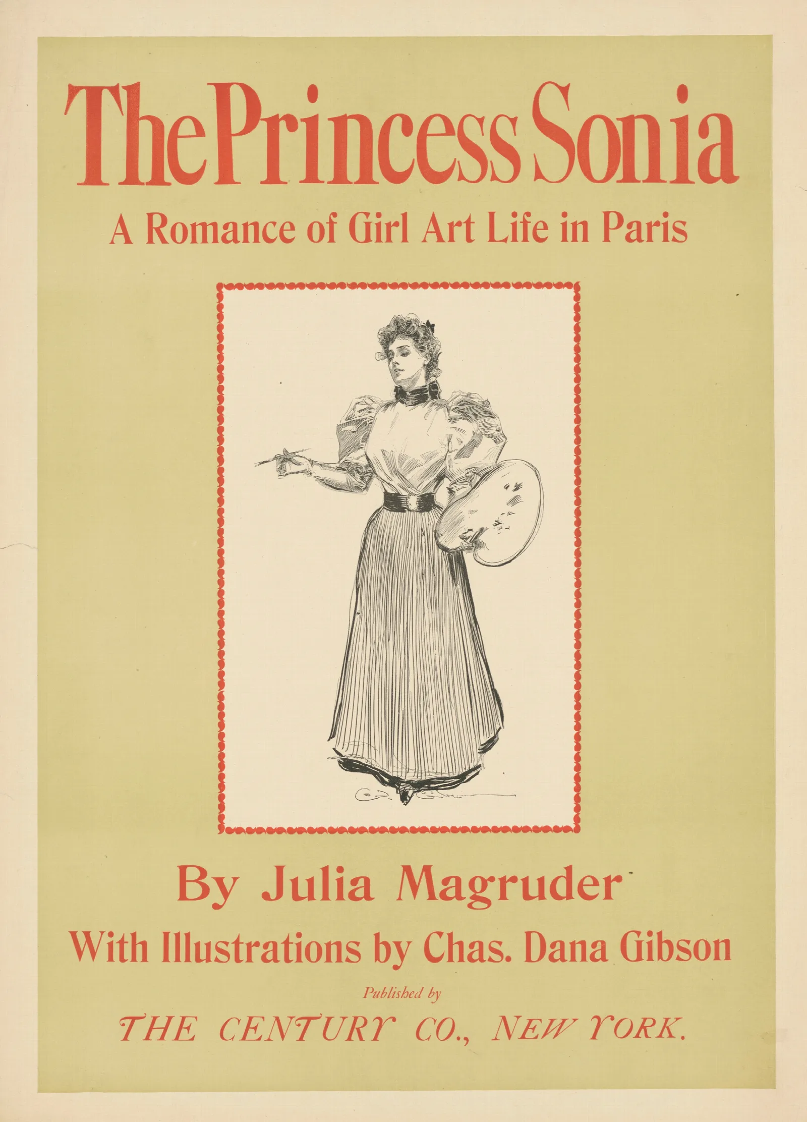 The Princess Sonia A Romance Of Girl Art Life In Paris By Julia Magruder Wall Art by Charles Dana Gibson - Canvas Print