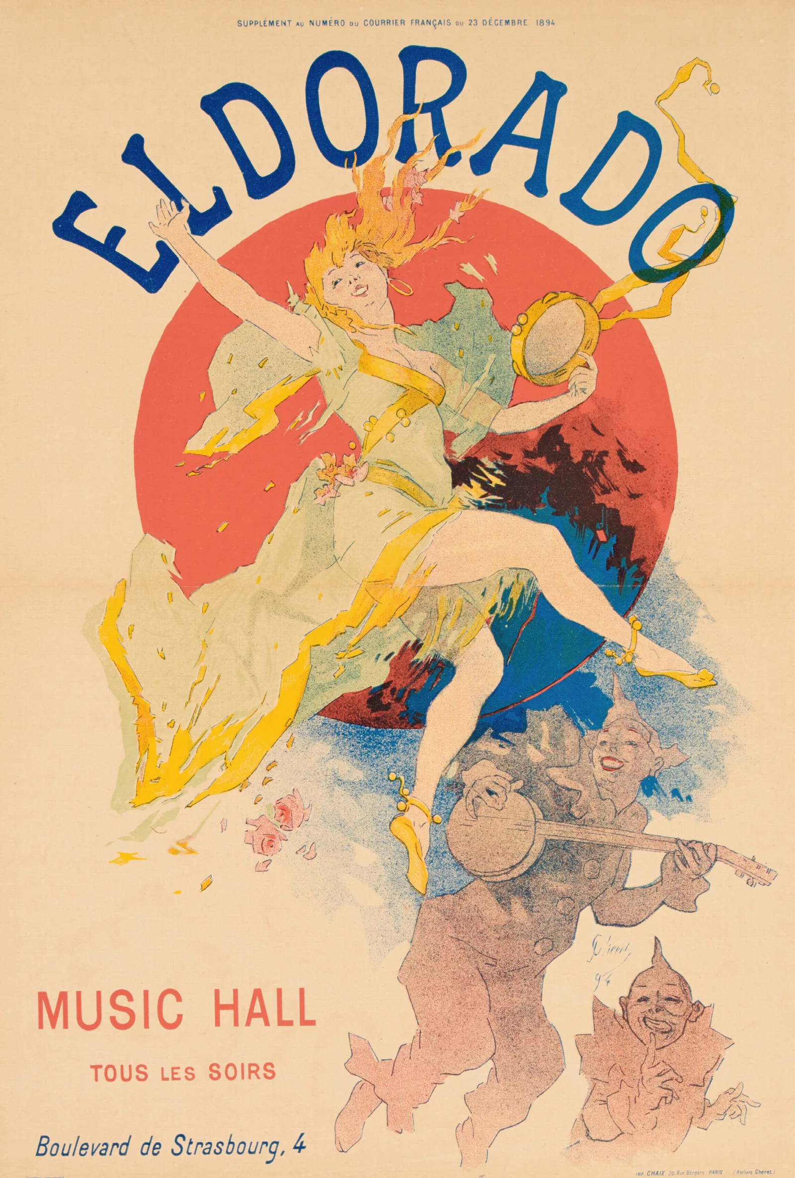 Eldorado 10 Wall Art by Jules Chéret - Canvas Print
