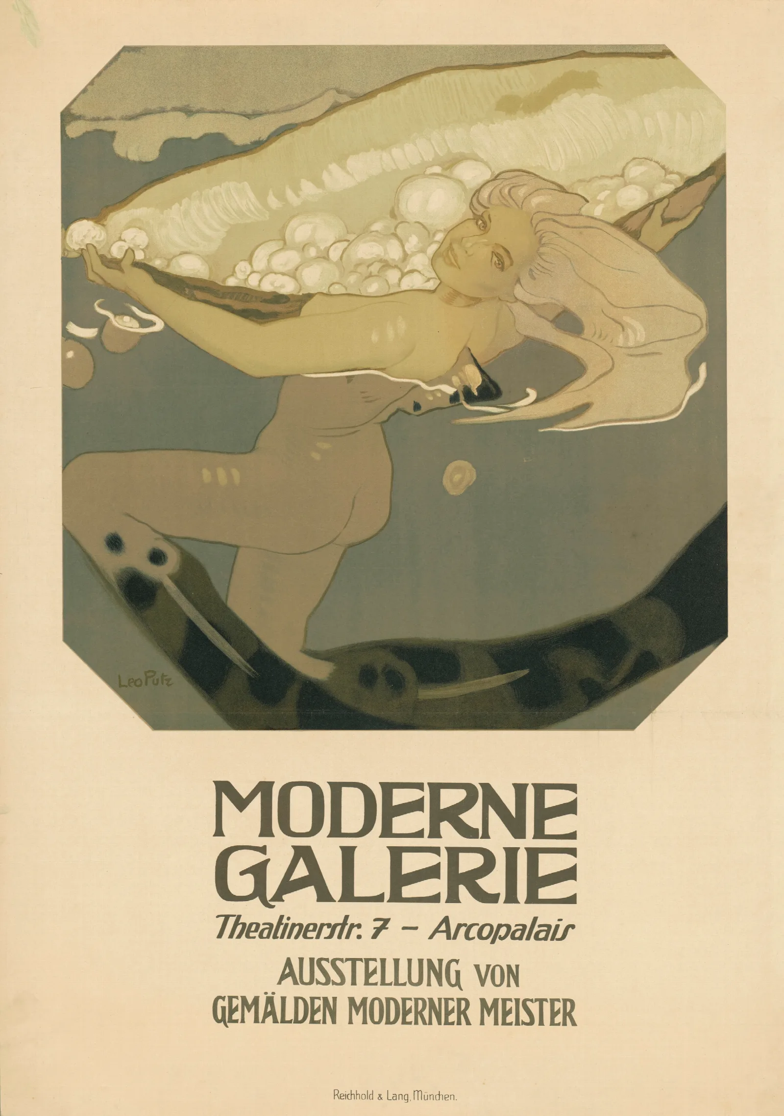 Moderne Galerie Ausstellung Von Gemalden Moderner Meister Wall Art by Leo Putz - Canvas Print