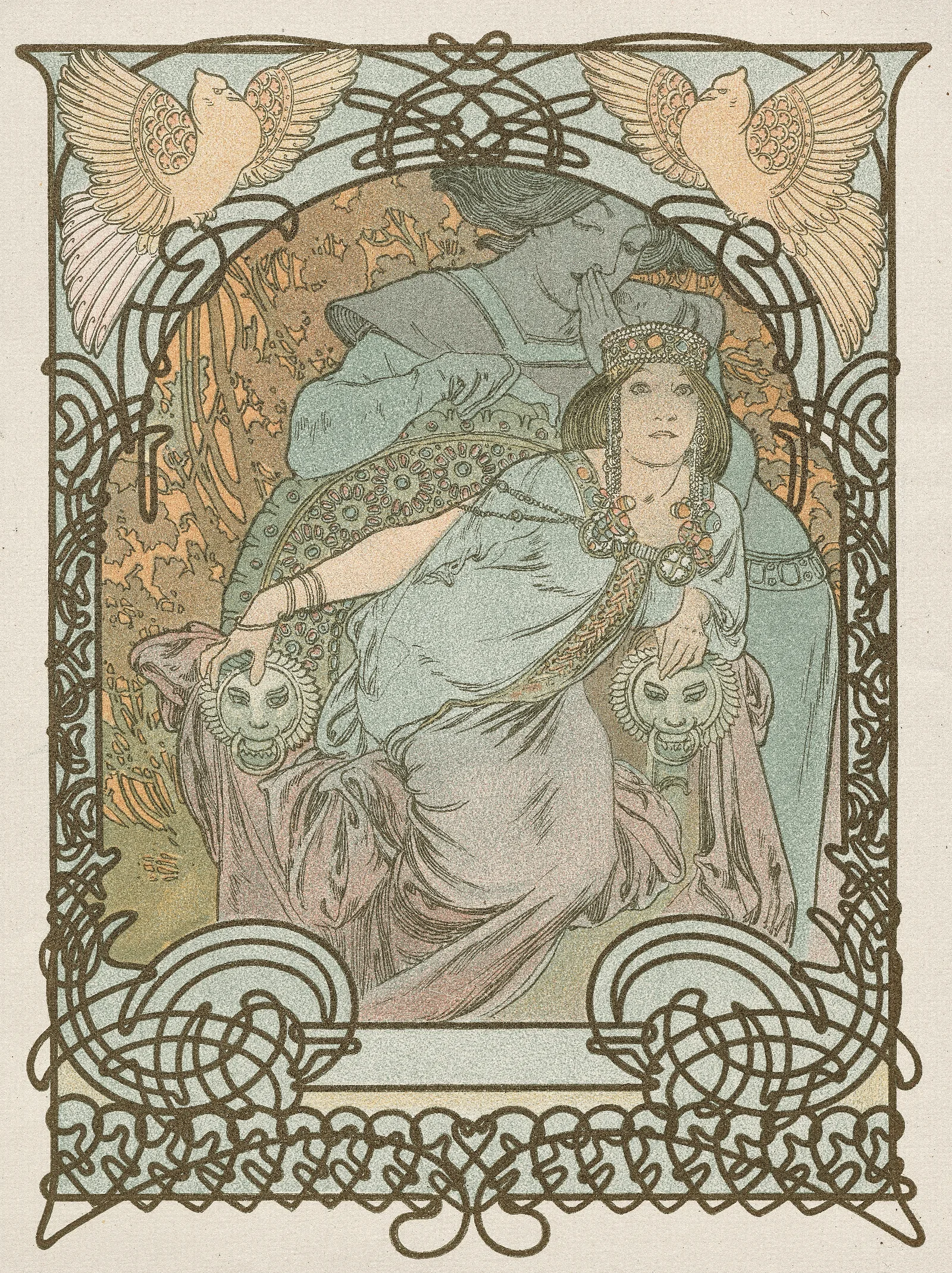 Ilsee Princesse De Tripoli Wall Art by Alphonse Mucha - Canvas Print