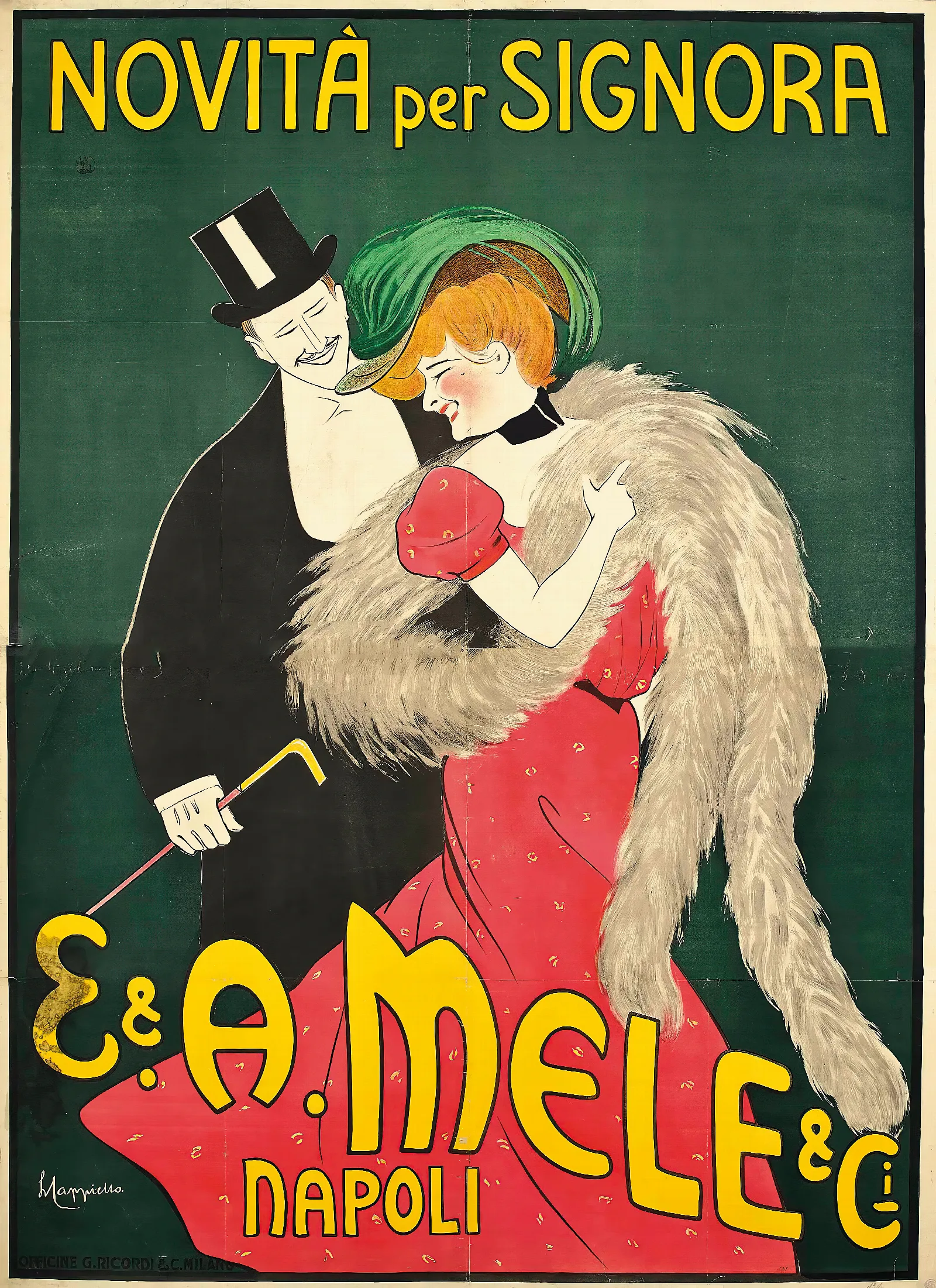 E And A Mele And Ci Wall Art by Leonetto Cappiello - Canvas Print