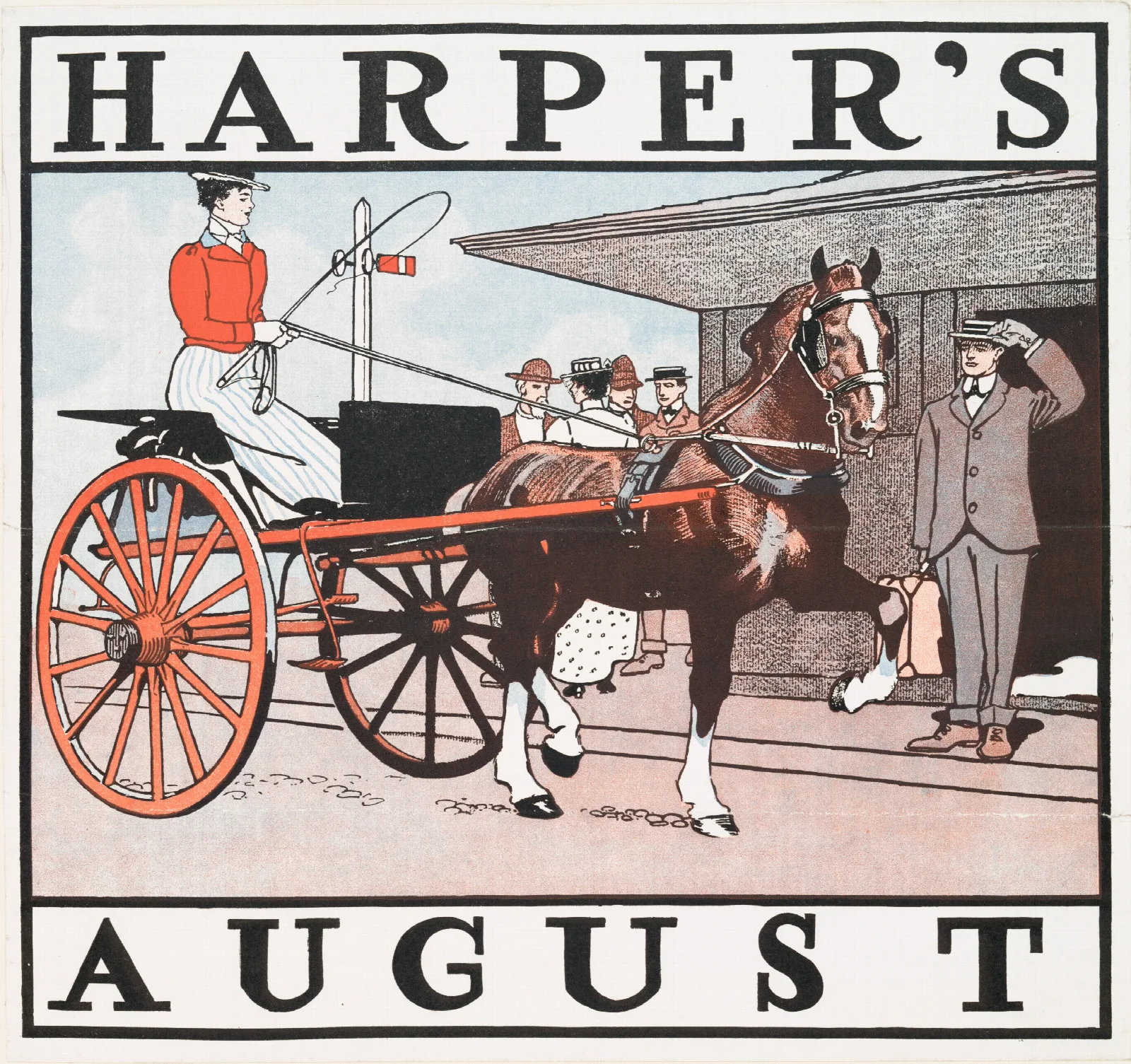 Harpers August 4 Wall Art by Edward Penfield - Canvas Print