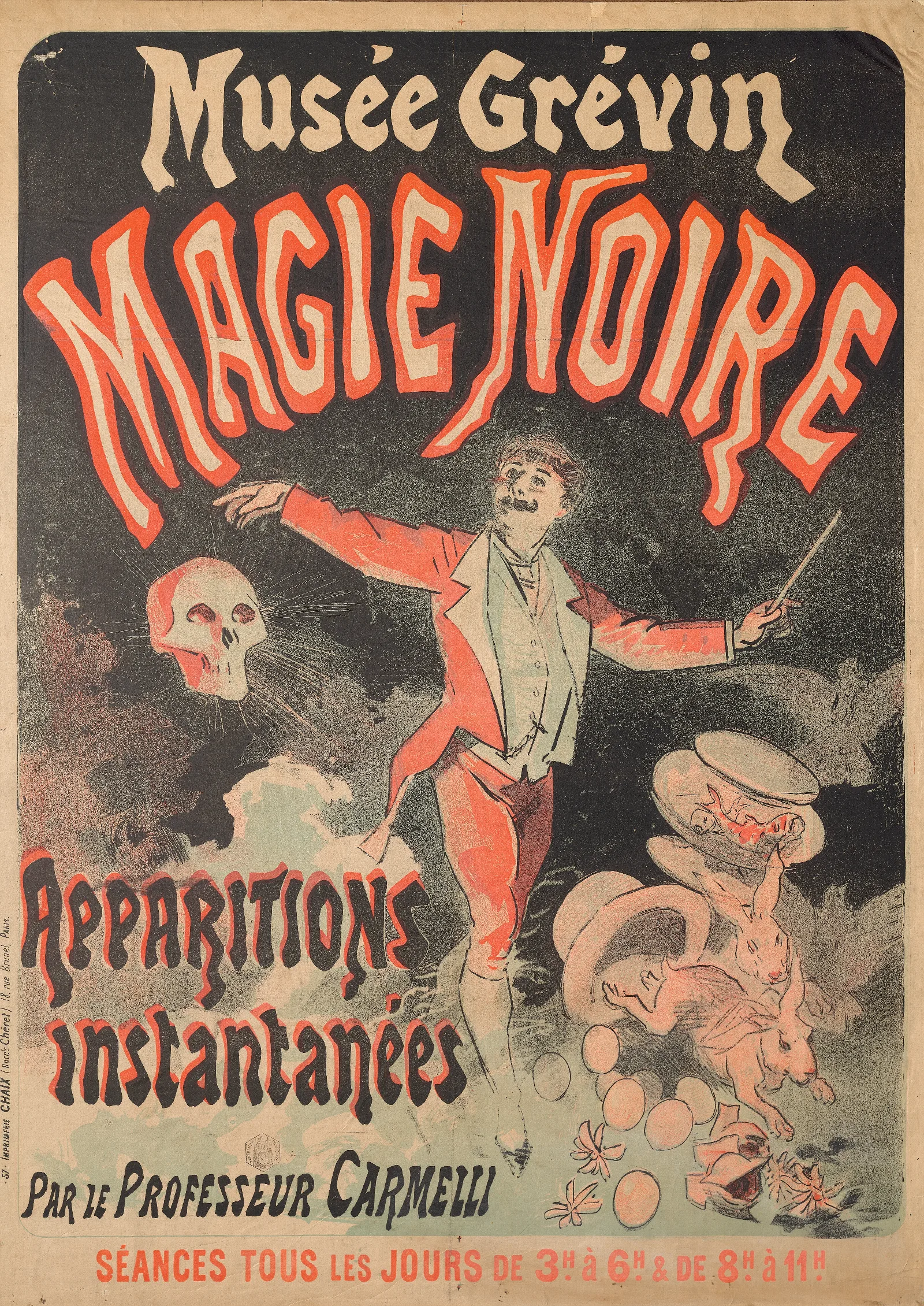 Musee Grevin Black Magic Wall Art by Jules Chéret - Canvas Print