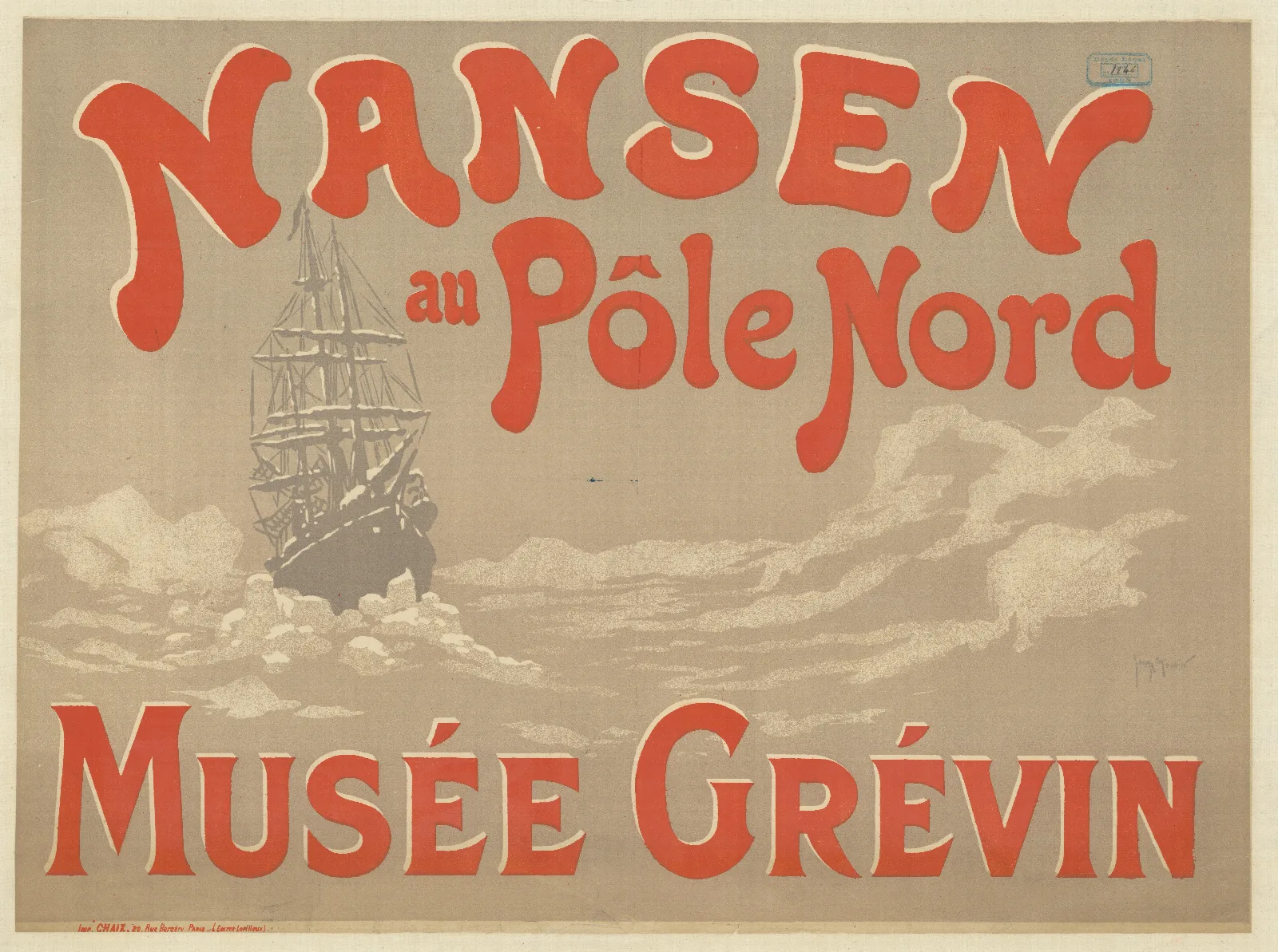 Nansen Au Pole Nord Musee Grevin Wall Art by Georges Meunier - Canvas Print