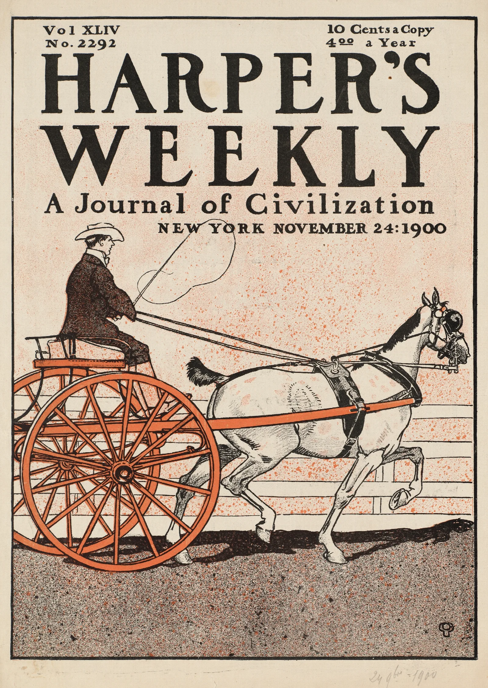 Harpers Weekly A Journal Of Civilization Wall Art by Edward Penfield - Canvas Print