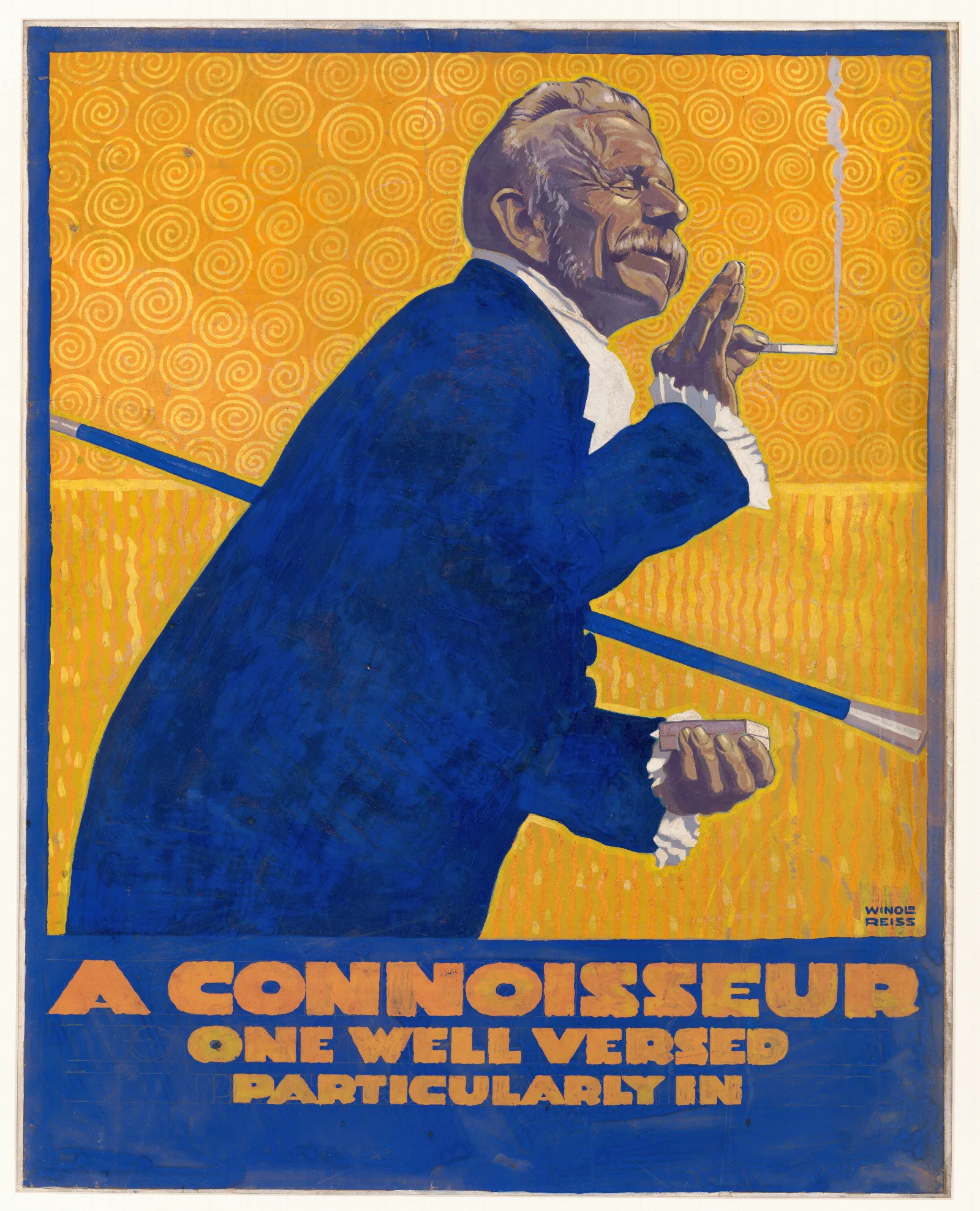 A Connoisseur Wall Art by Winold Reiss - Canvas Print