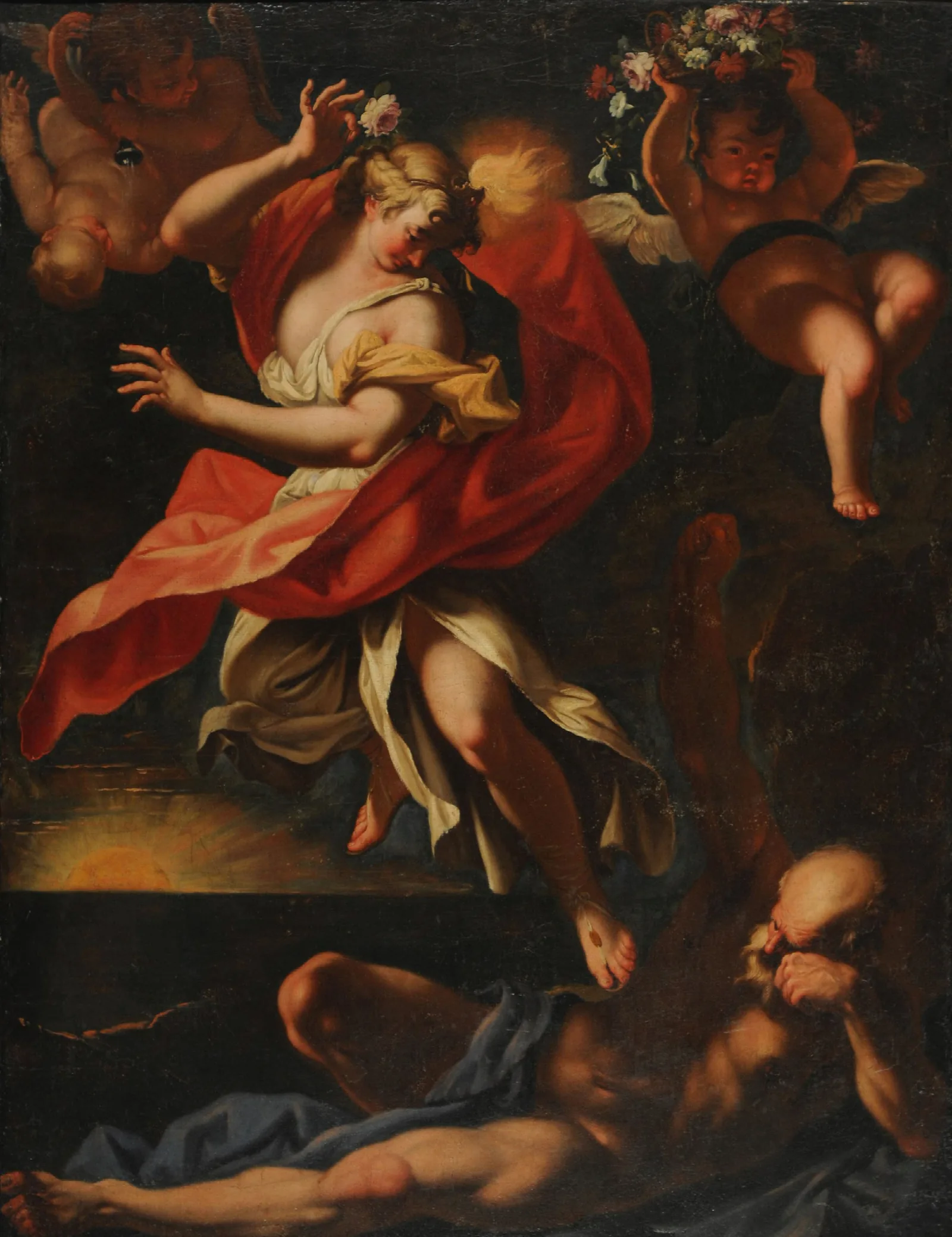 Aurora Y Thyton Wall Art by Sebastiano Ricci - Canvas Print