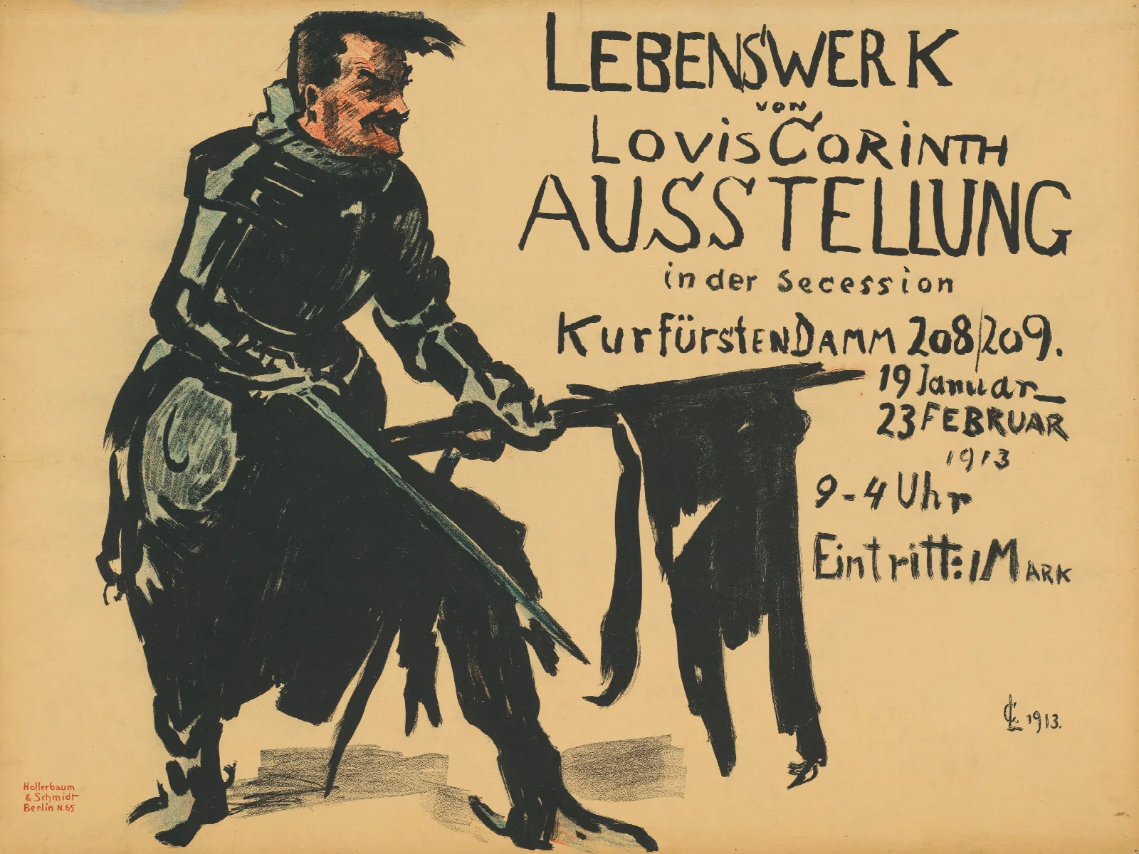 Lebenswerk Von Lovis Corinth Ausstellung In Der Secession Wall Art by Lovis Corinth - Canvas Print