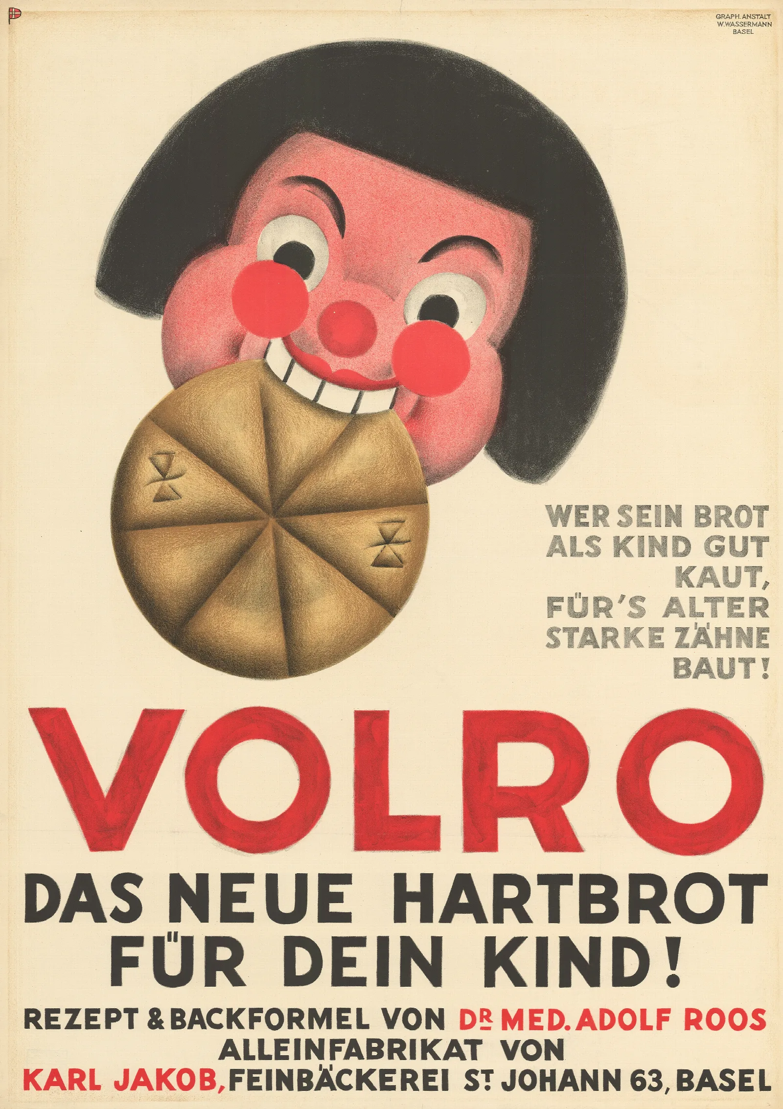 Volro Das Neue Hartbrot Fur Dein Kind Wall Art by Otto Plattner - Canvas Print