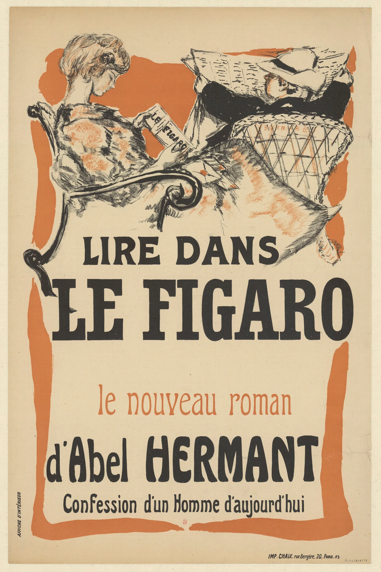 Lire Dans Le Figaro Le Nouveau Roman Dabel Hermant Confession Dun Homme Daujourdhui Wall Art by Pierre Bonnard - Canvas Print