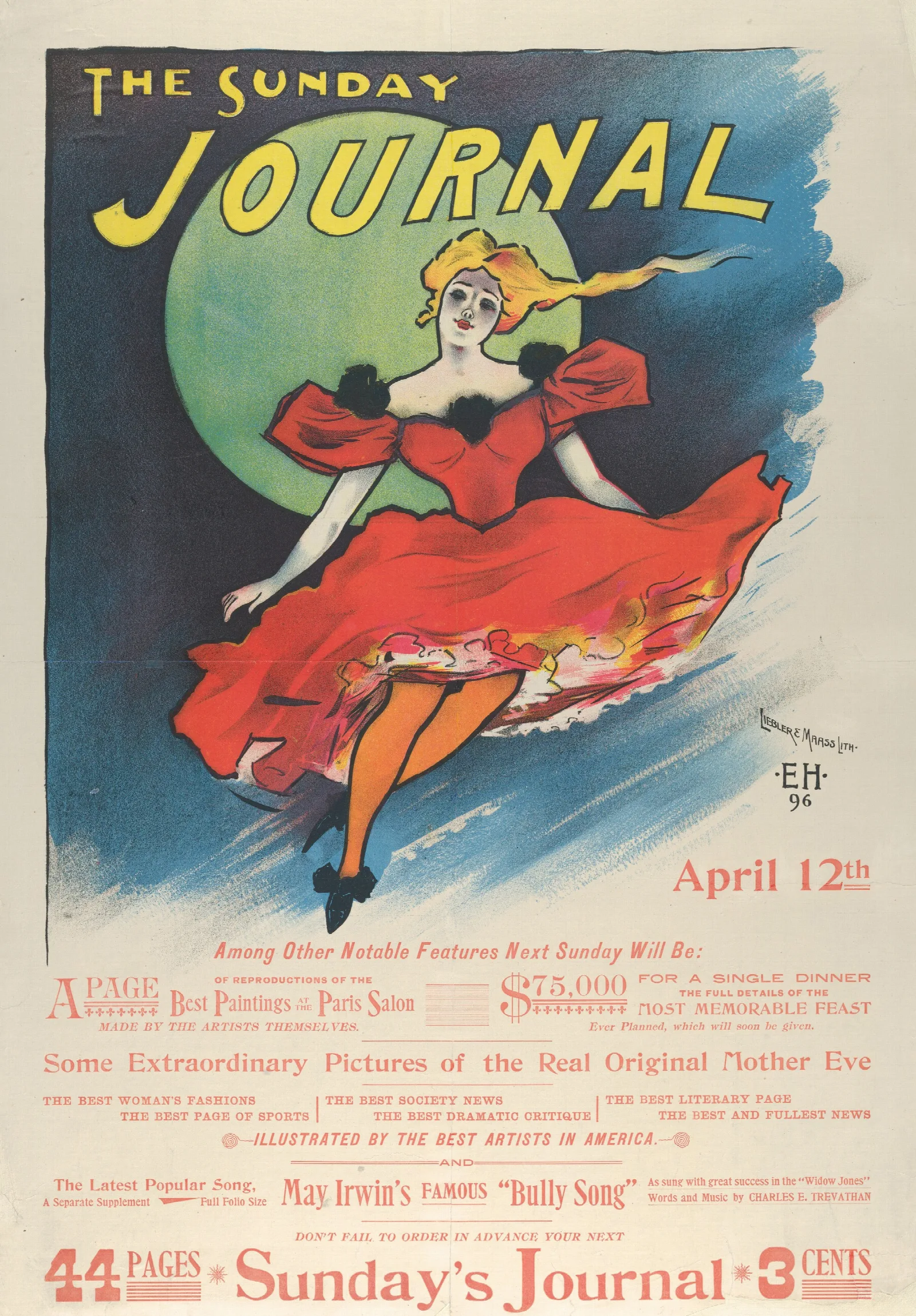 The Sunday Journal 4 Wall Art by Ernest Haskell - Canvas Print