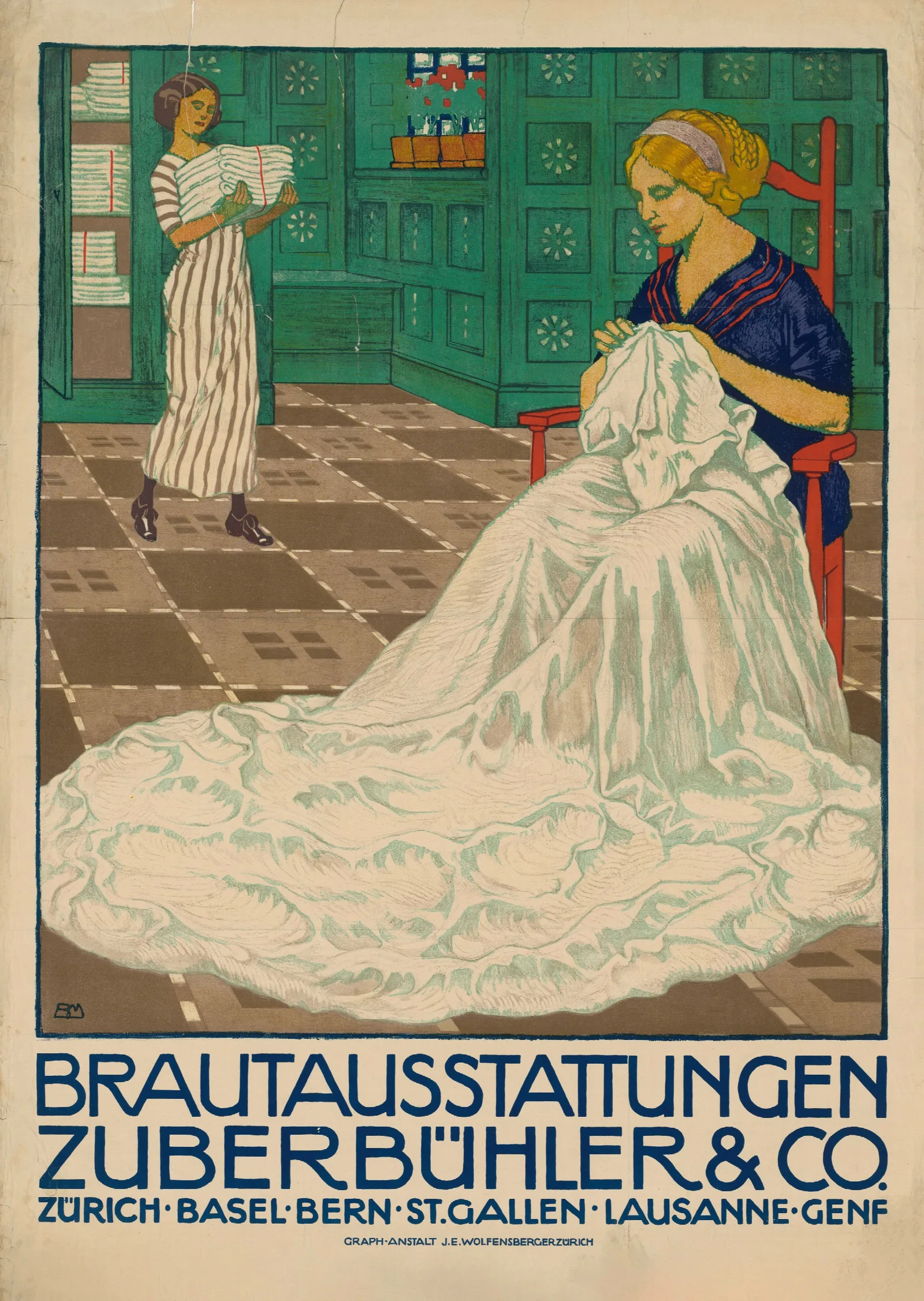 Brautausstattungen Zuberbuhler Co 2 Wall Art by Burkhard Mangold - Canvas Print