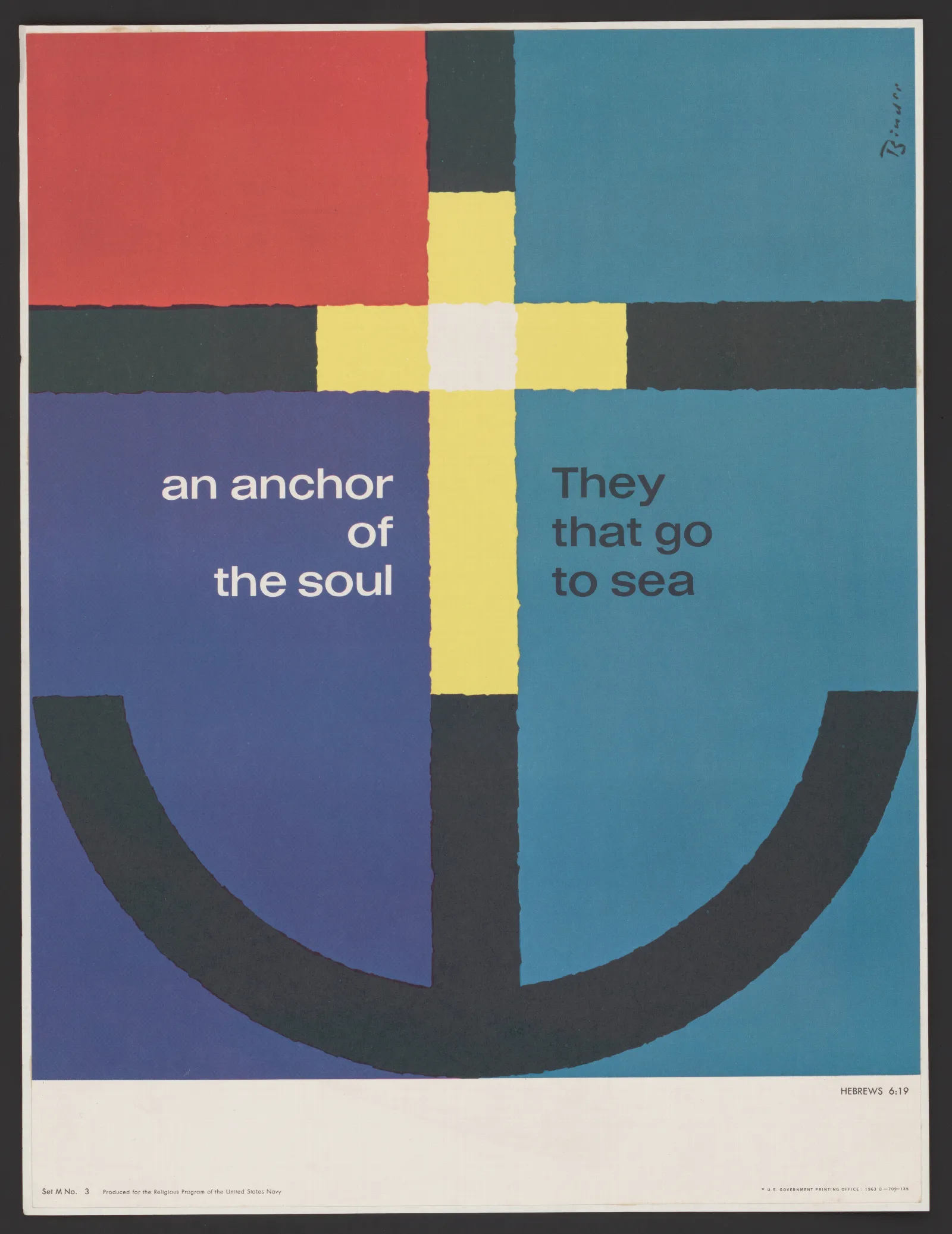 An Anchor Of The Soul Wall Art by Joseph Binder - Canvas Print